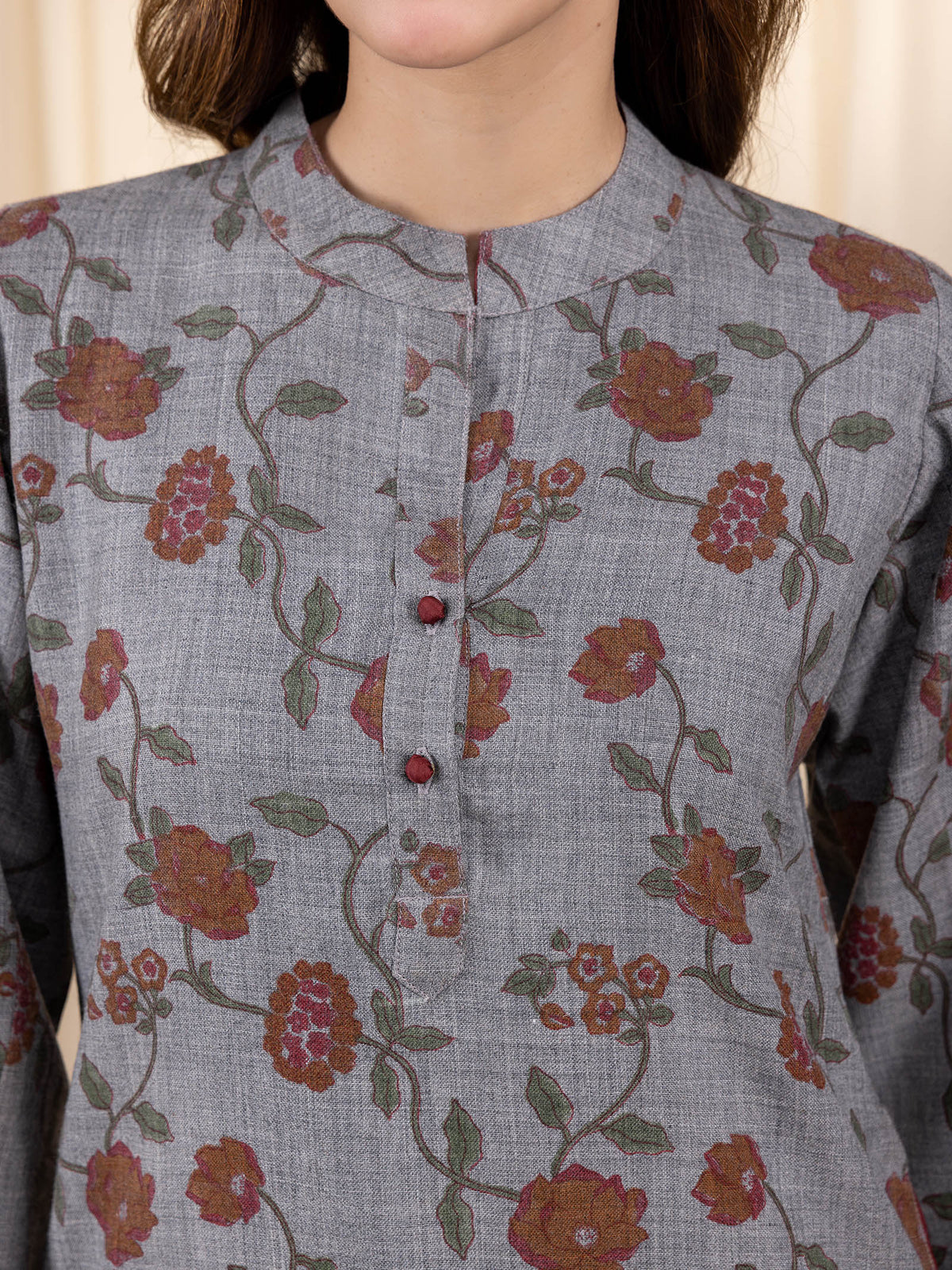 Grey Wool Kurta