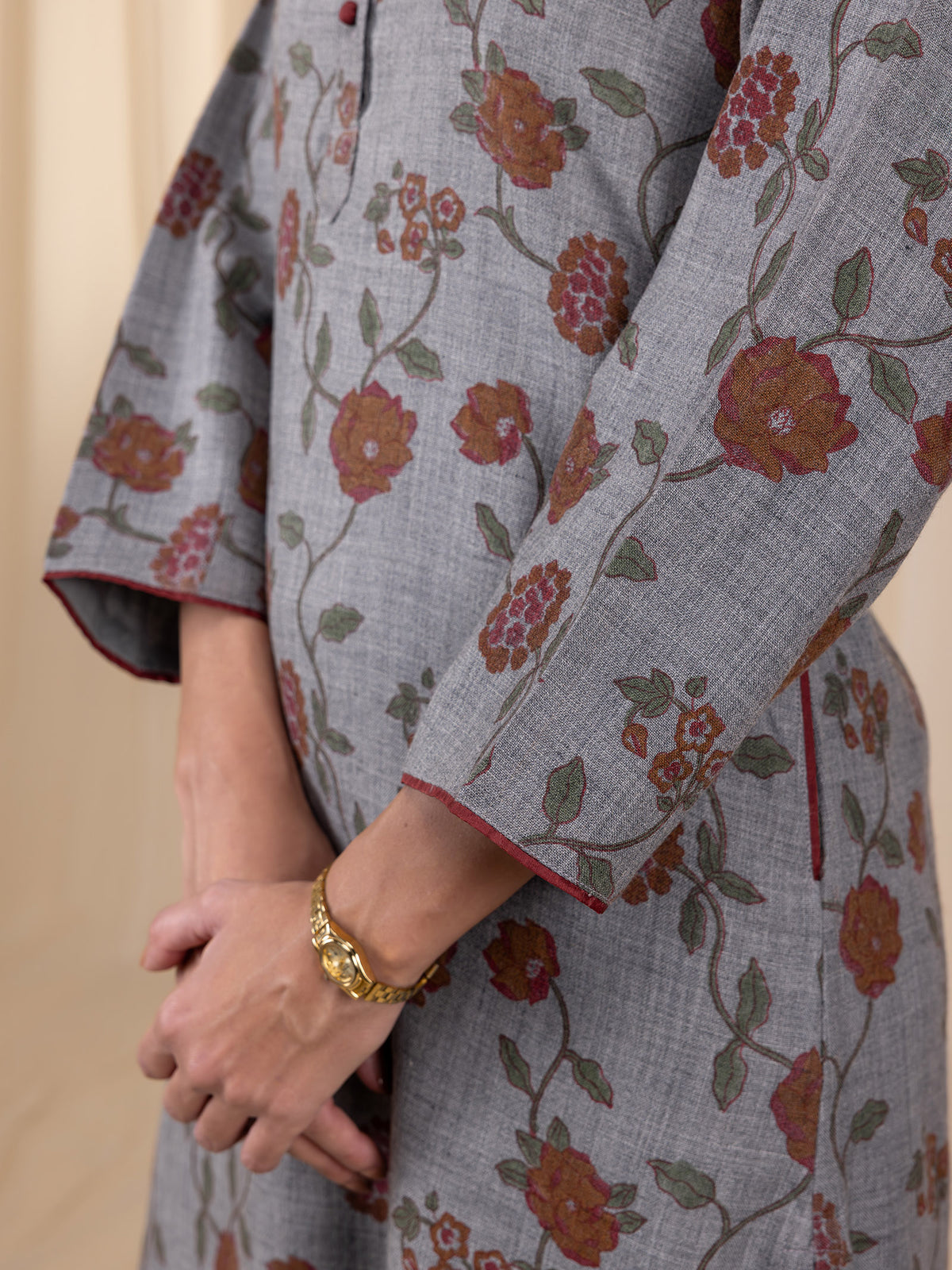 Grey Wool Kurta