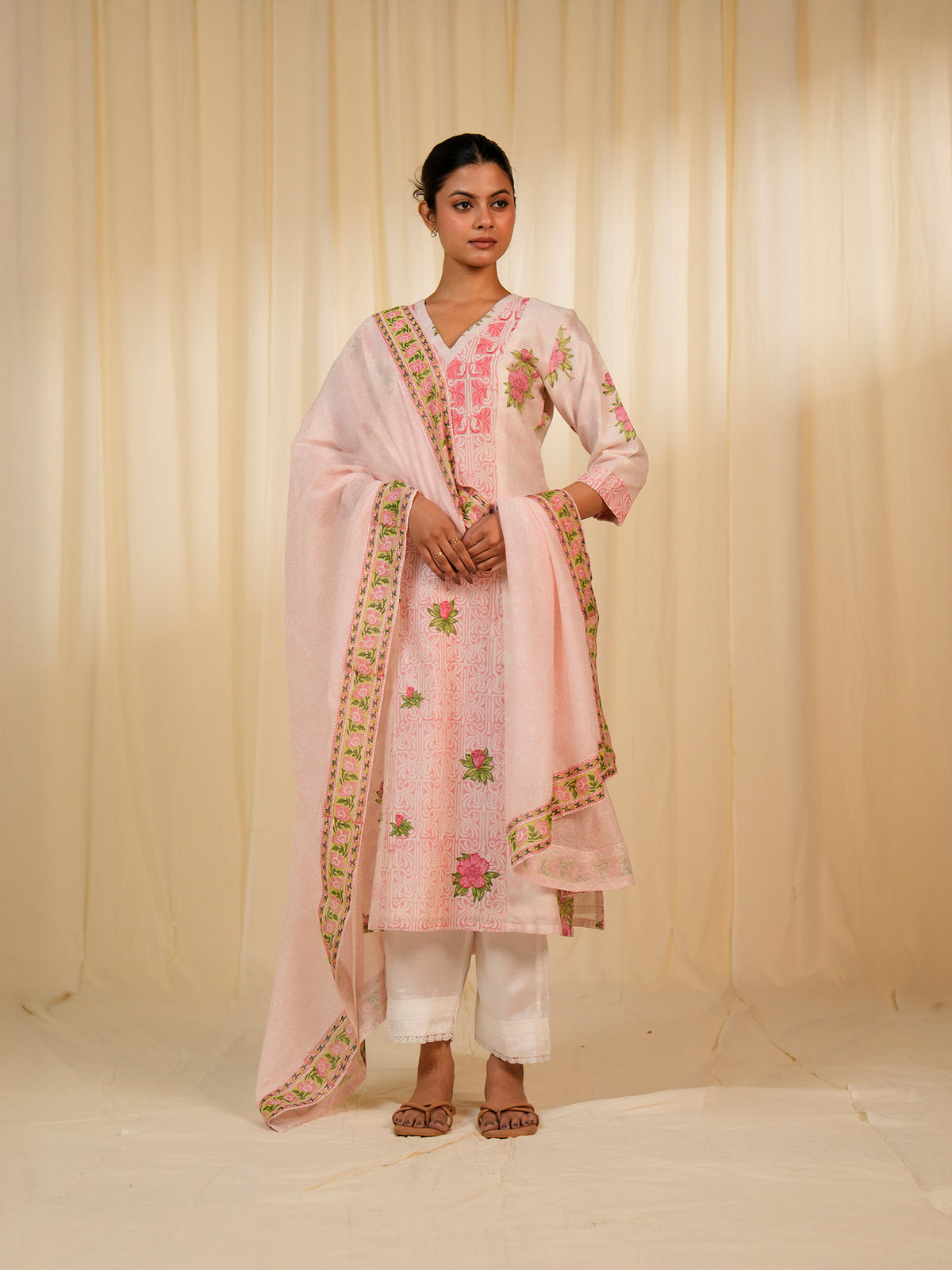Gulnaz Chanderi Kurta