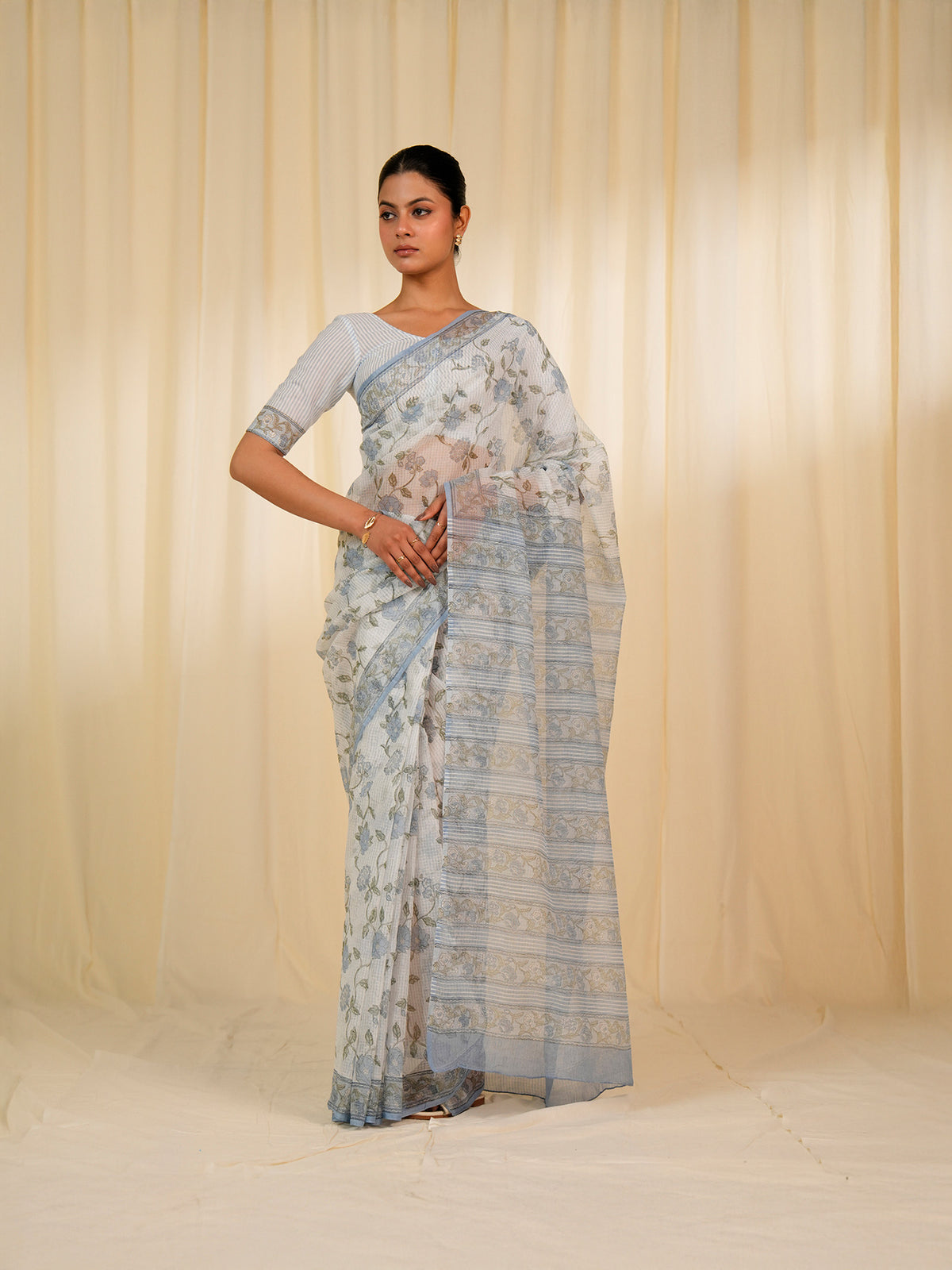 Icy Thread Kota Saree