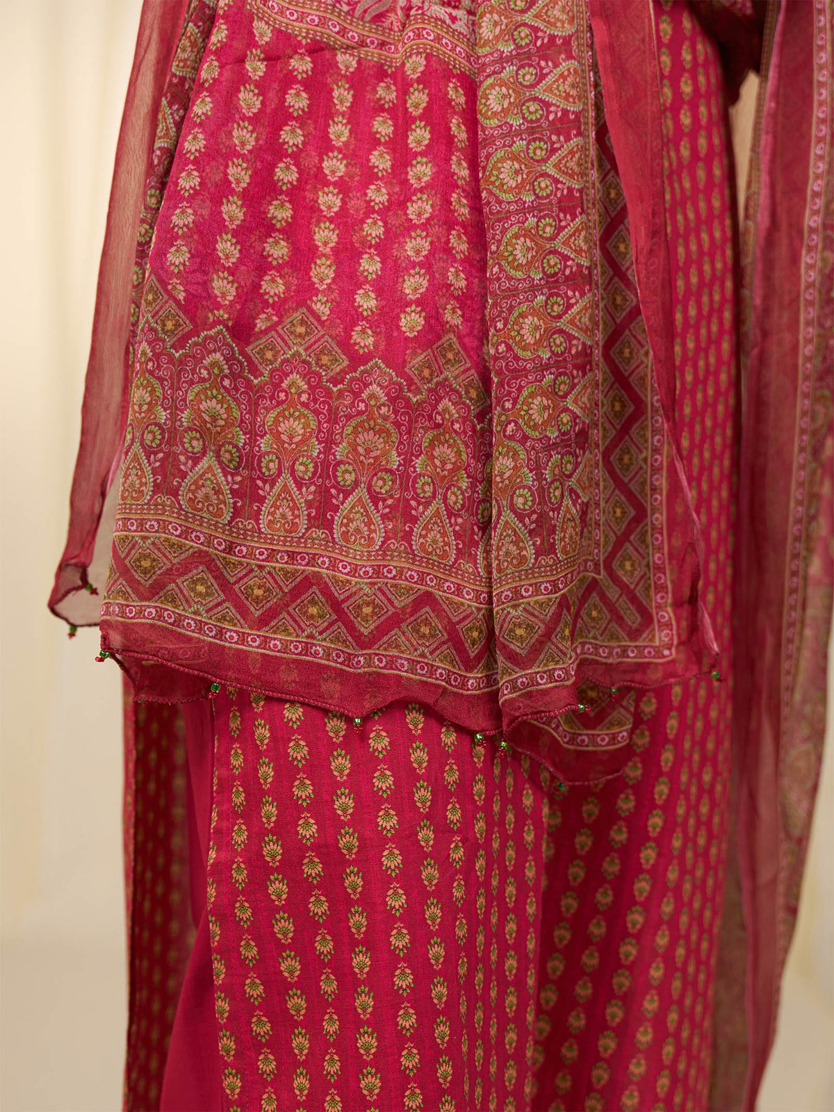 Indian Chintz Sherry Chiffon Dupatta