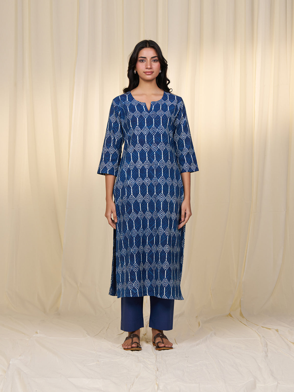 Indigo Twill Kurta