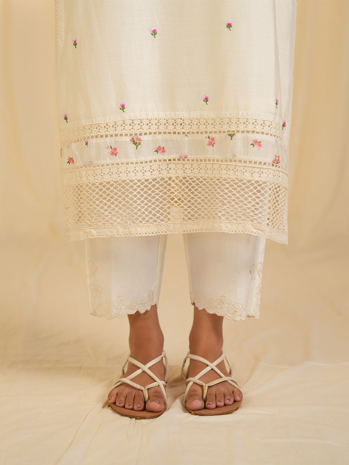 Ivory Whisper Chanderi Kurta