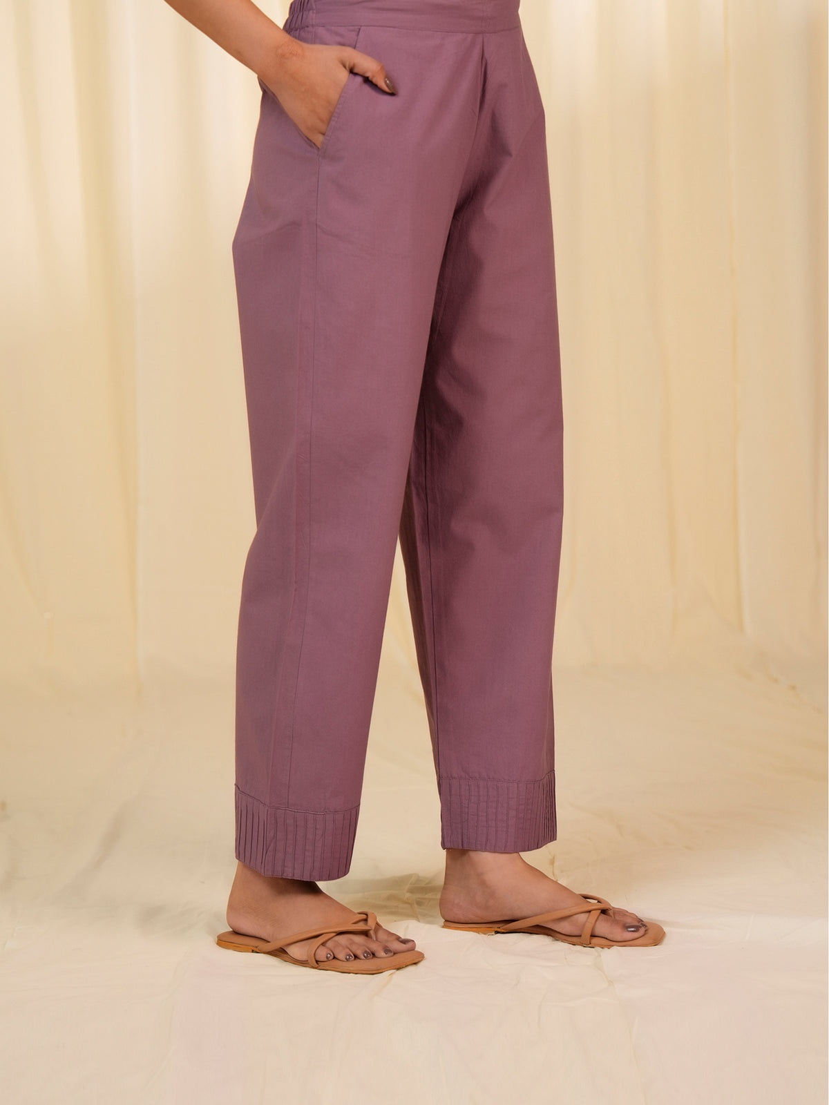 Just Jazz Cotton Straight Pants