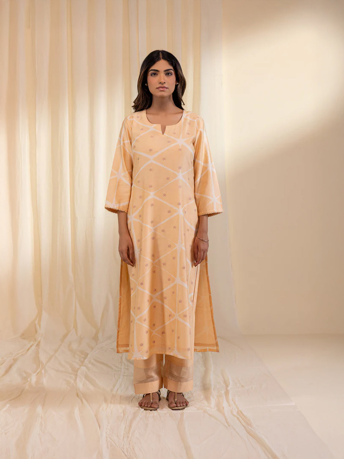 Skin Tones Porcelain Chanderi Kurta