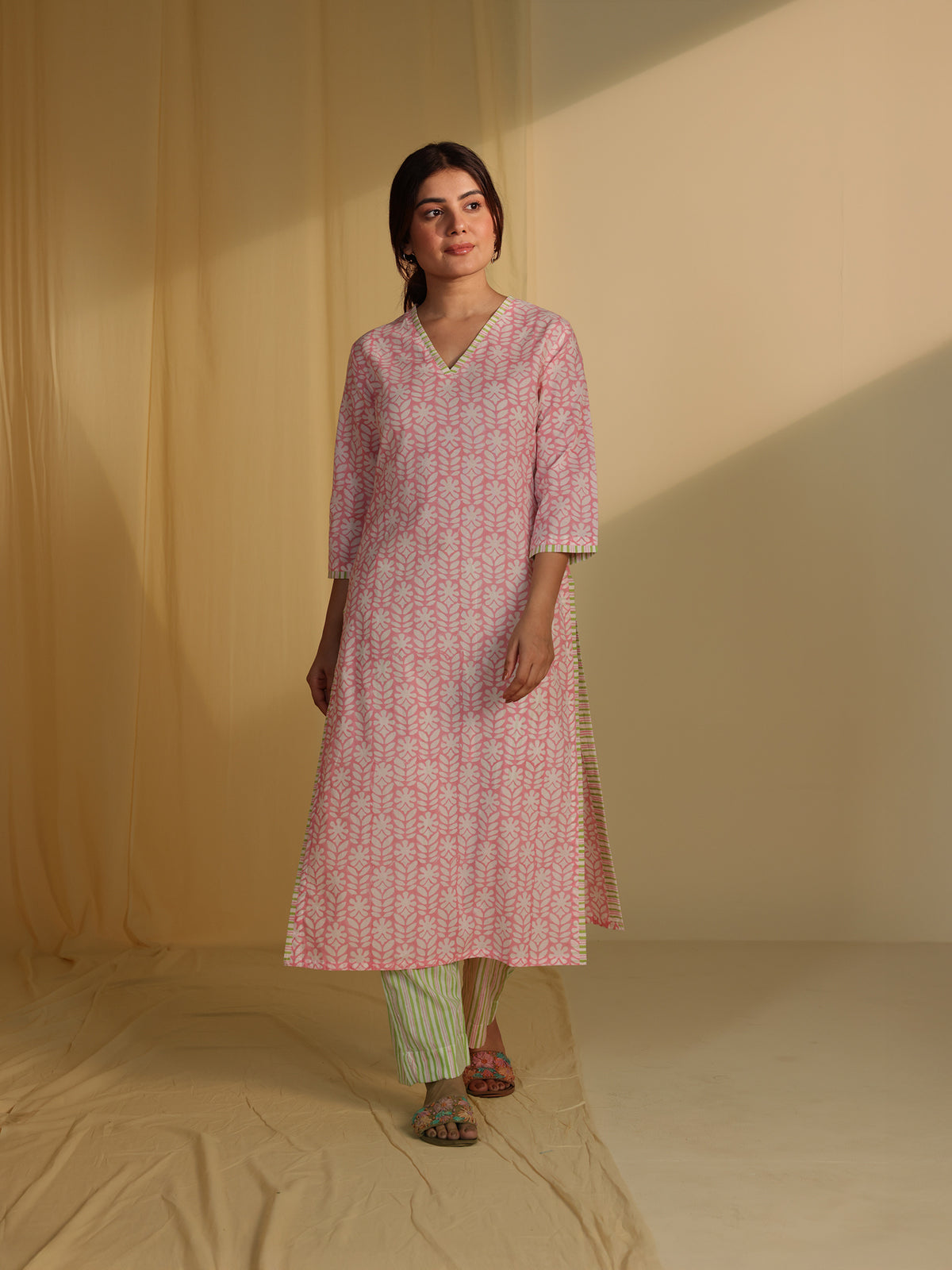 Tickled Pink Cotton Kurta