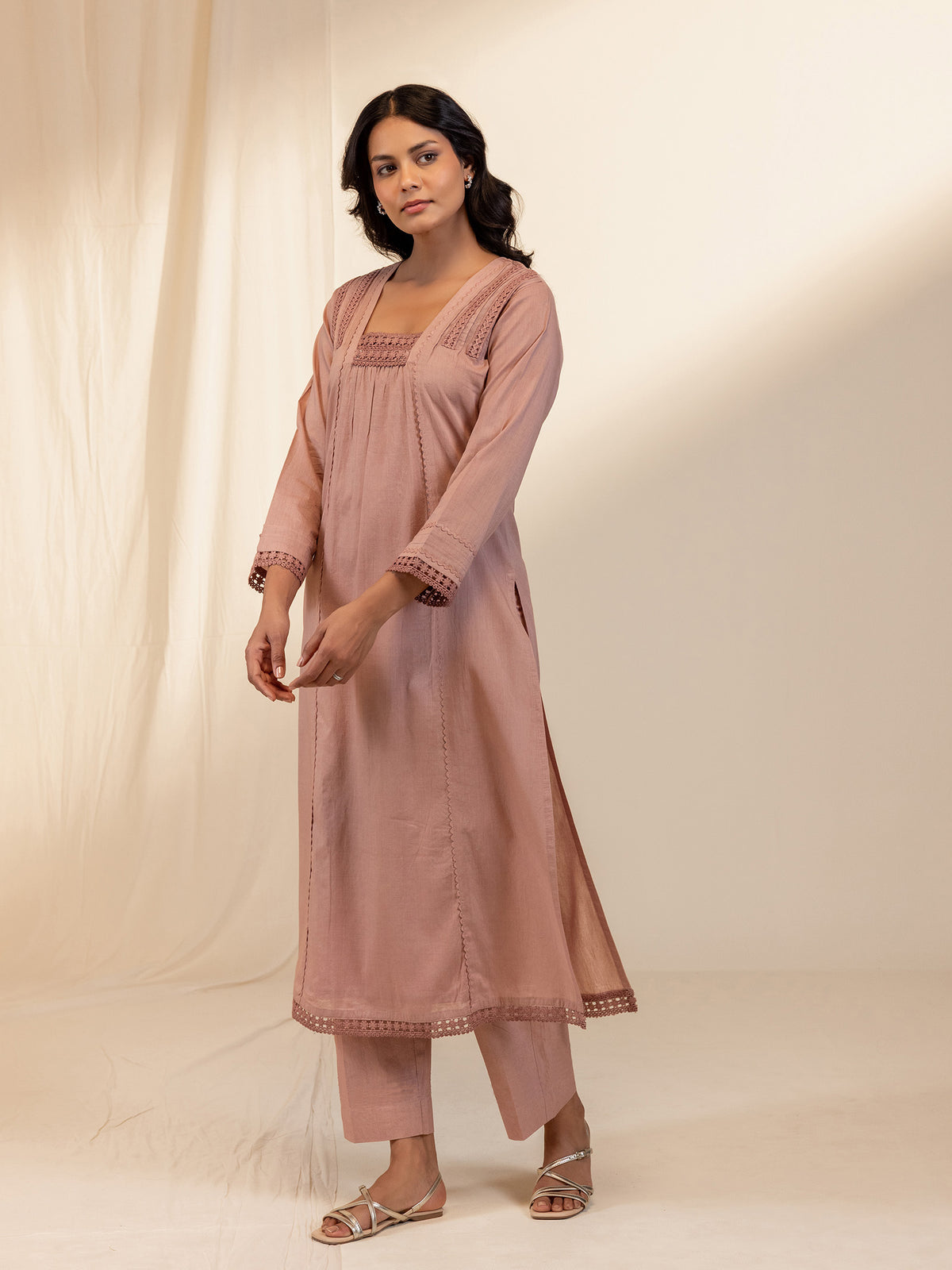 Bold And Beautiful Voile Kurta - (Plain)