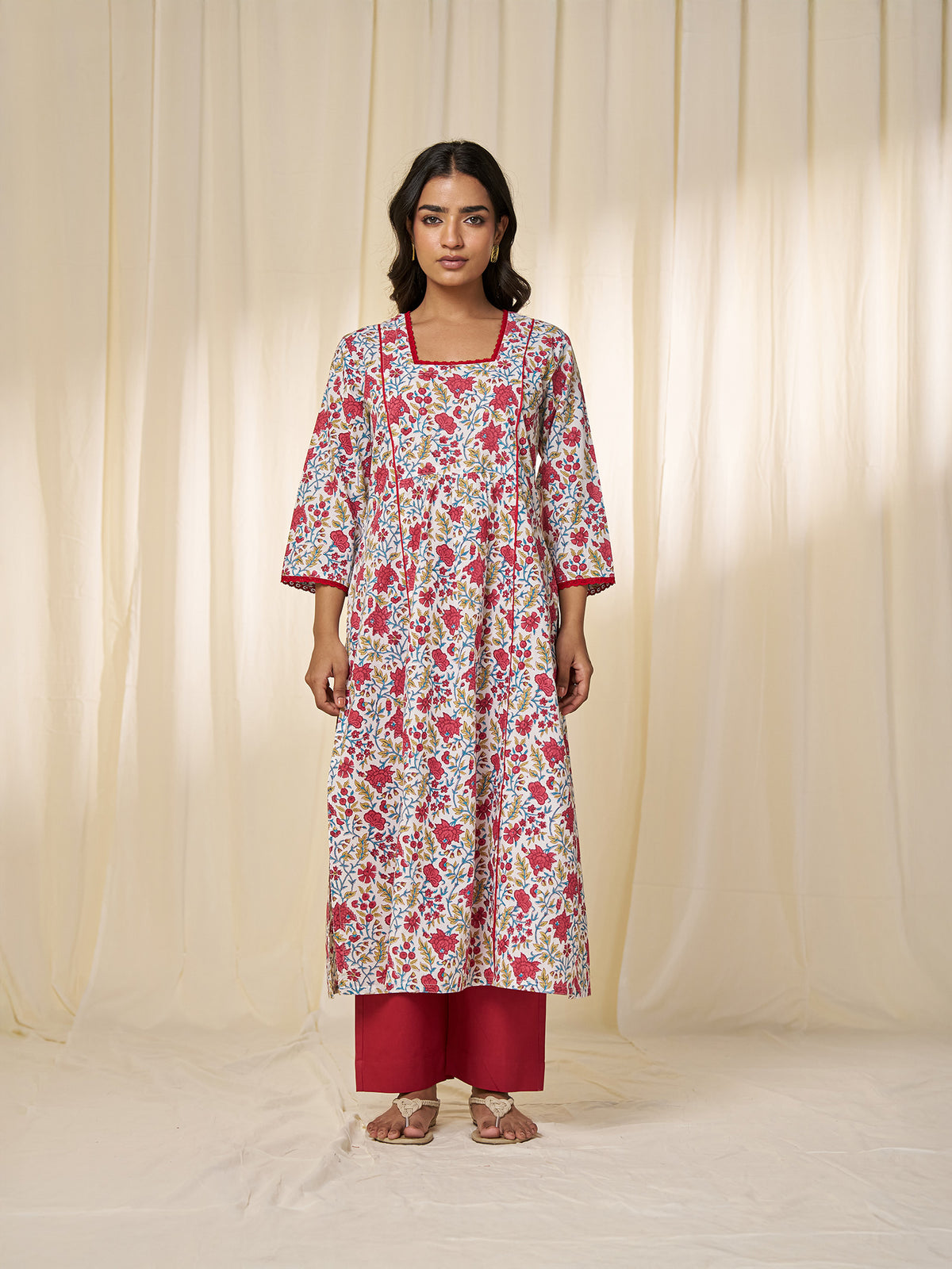 Kumkum Cotton Kurta