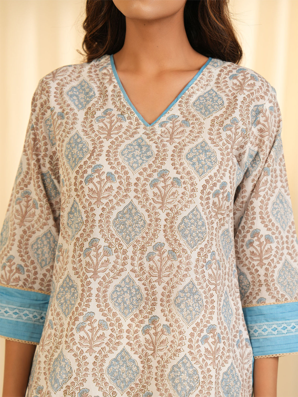Kundan Cotton Kurta