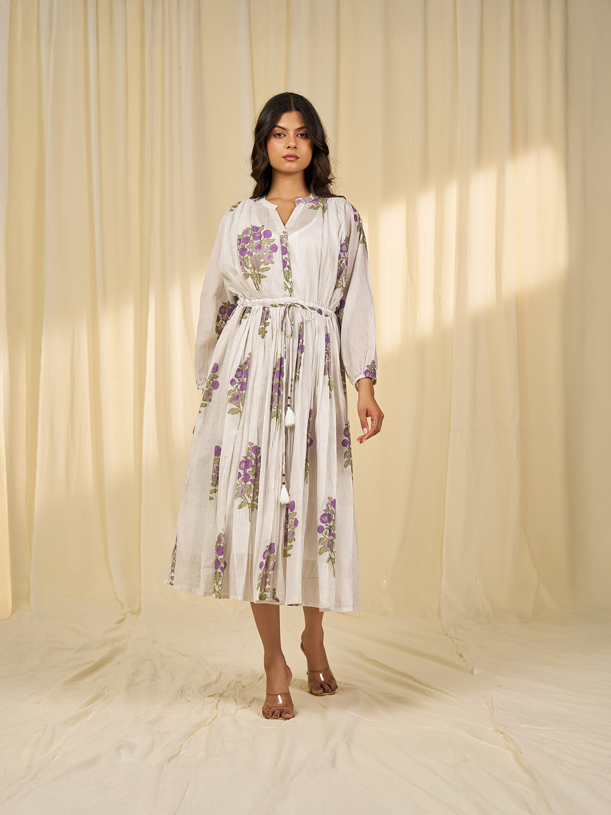 Lilac Primrose Voile Dress (Set Of 2)