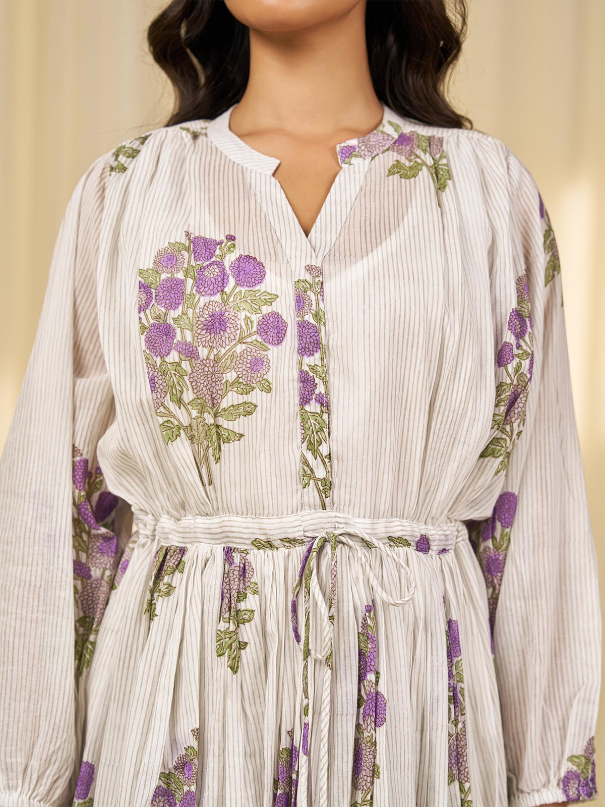 Lilac Primrose Voile Dress (Set Of 2)