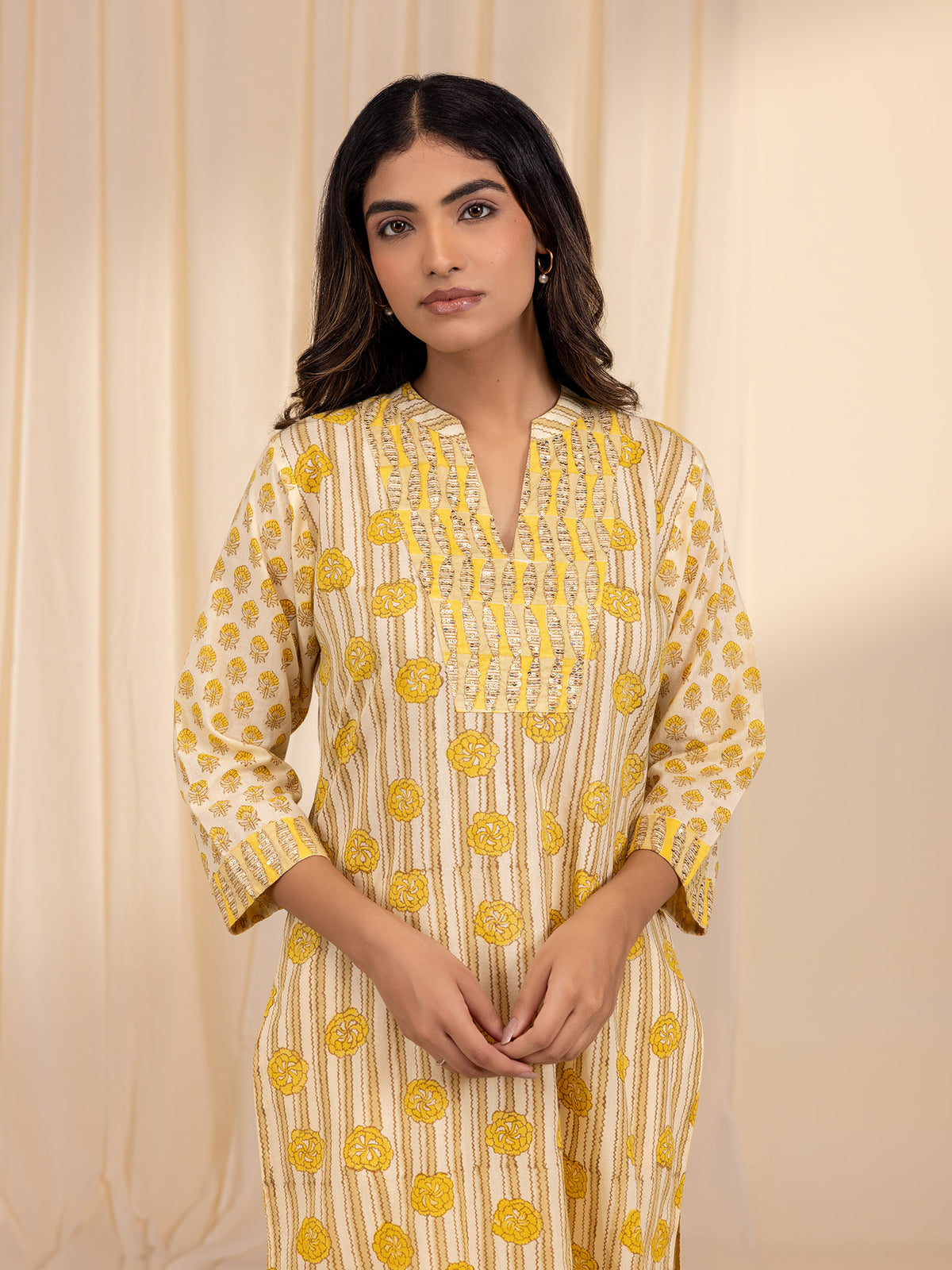 Lemon Sorbet Cotton Kurta
