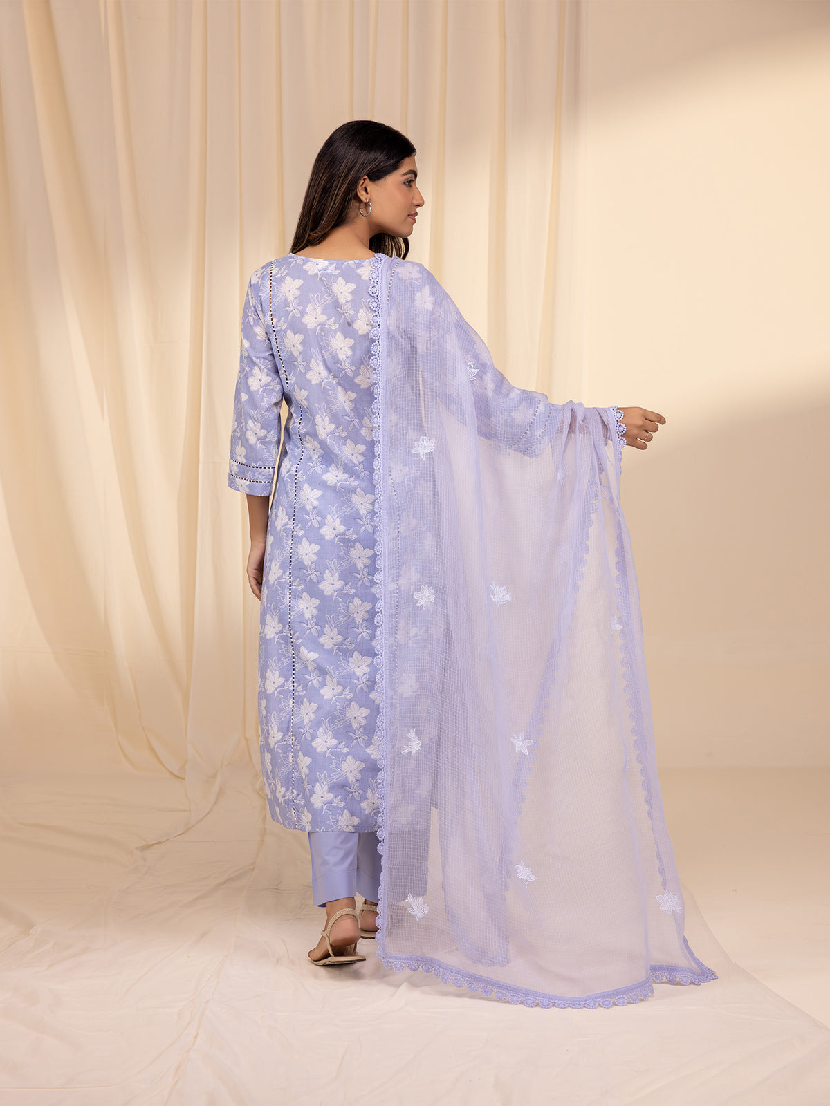 Lilac Whisper Kota Dupatta