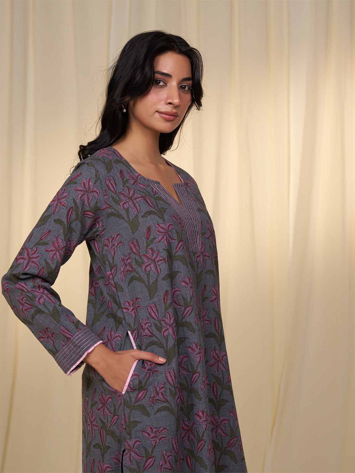 Lilies Wool Kurta