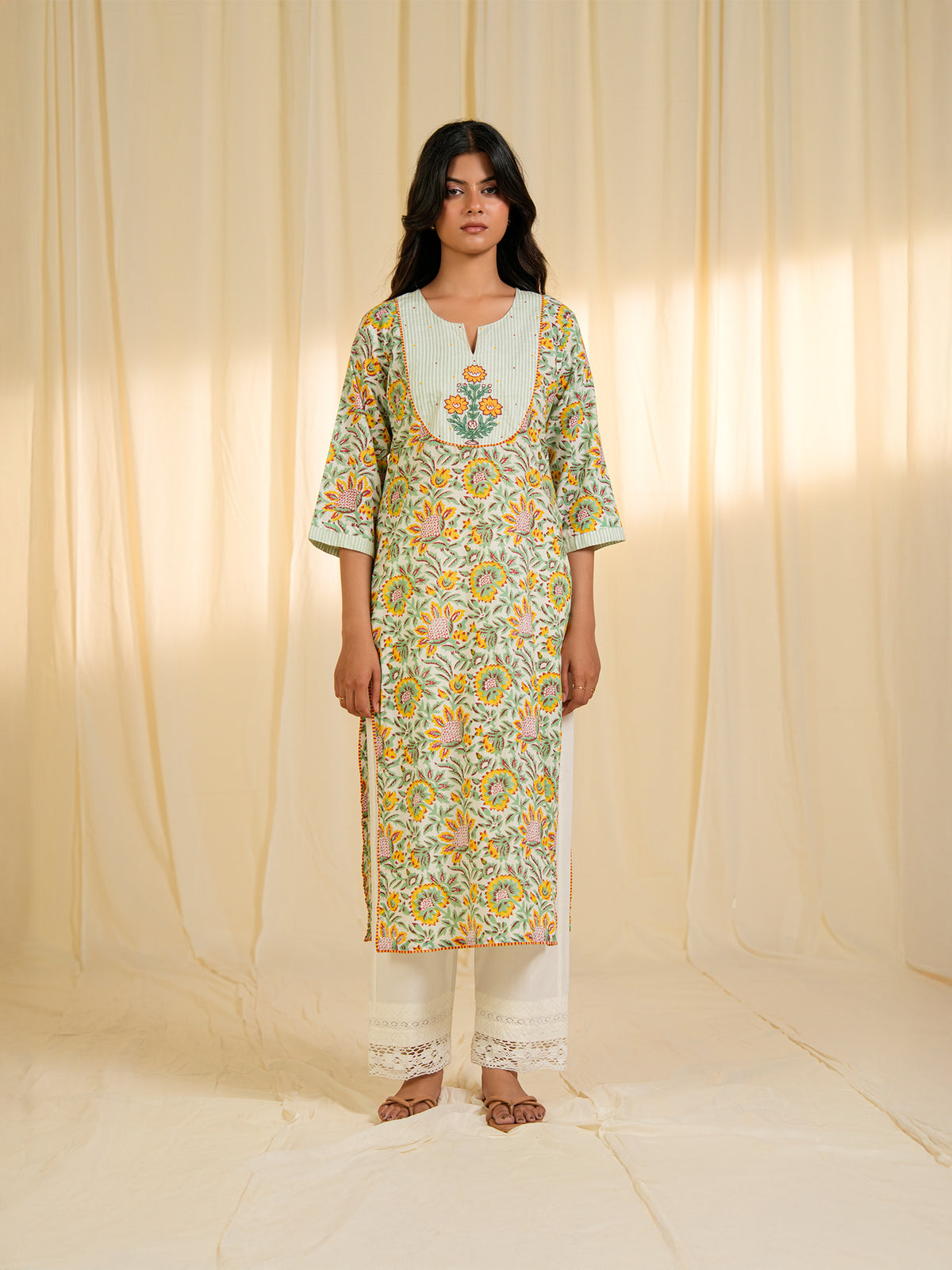 Mango Bite Cotton Kurta