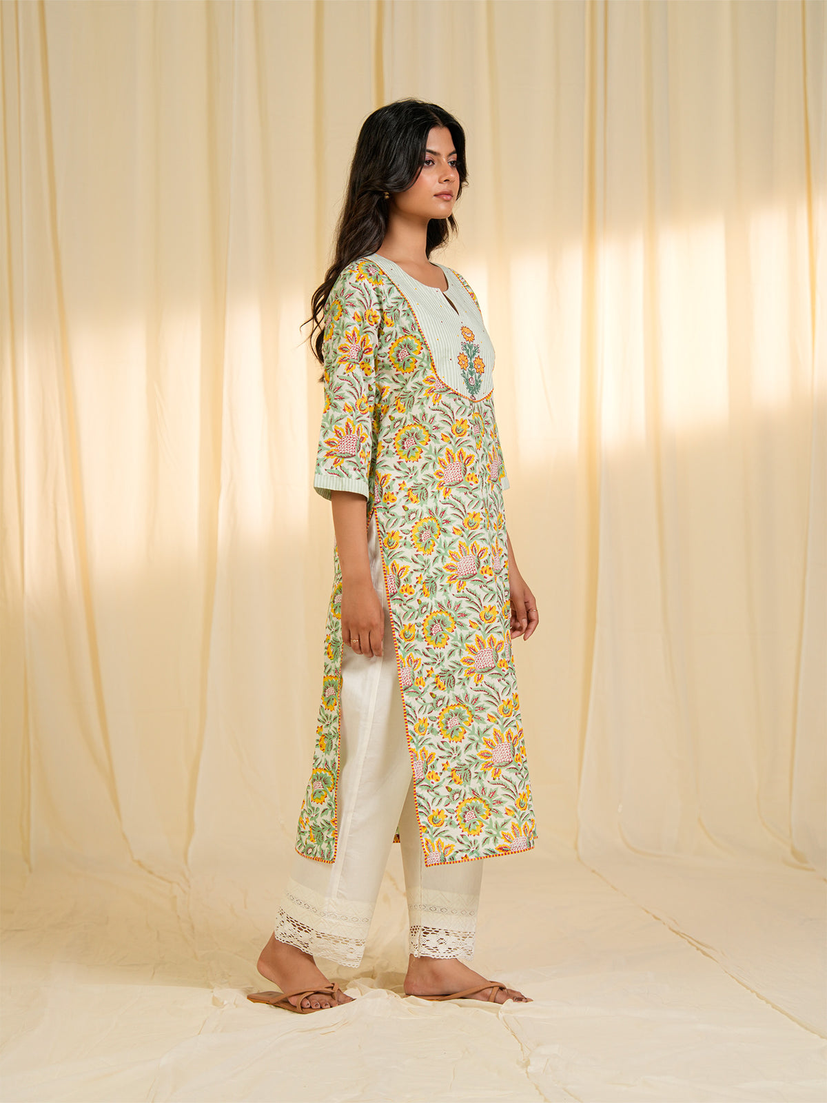 Mango Bite Cotton Kurta