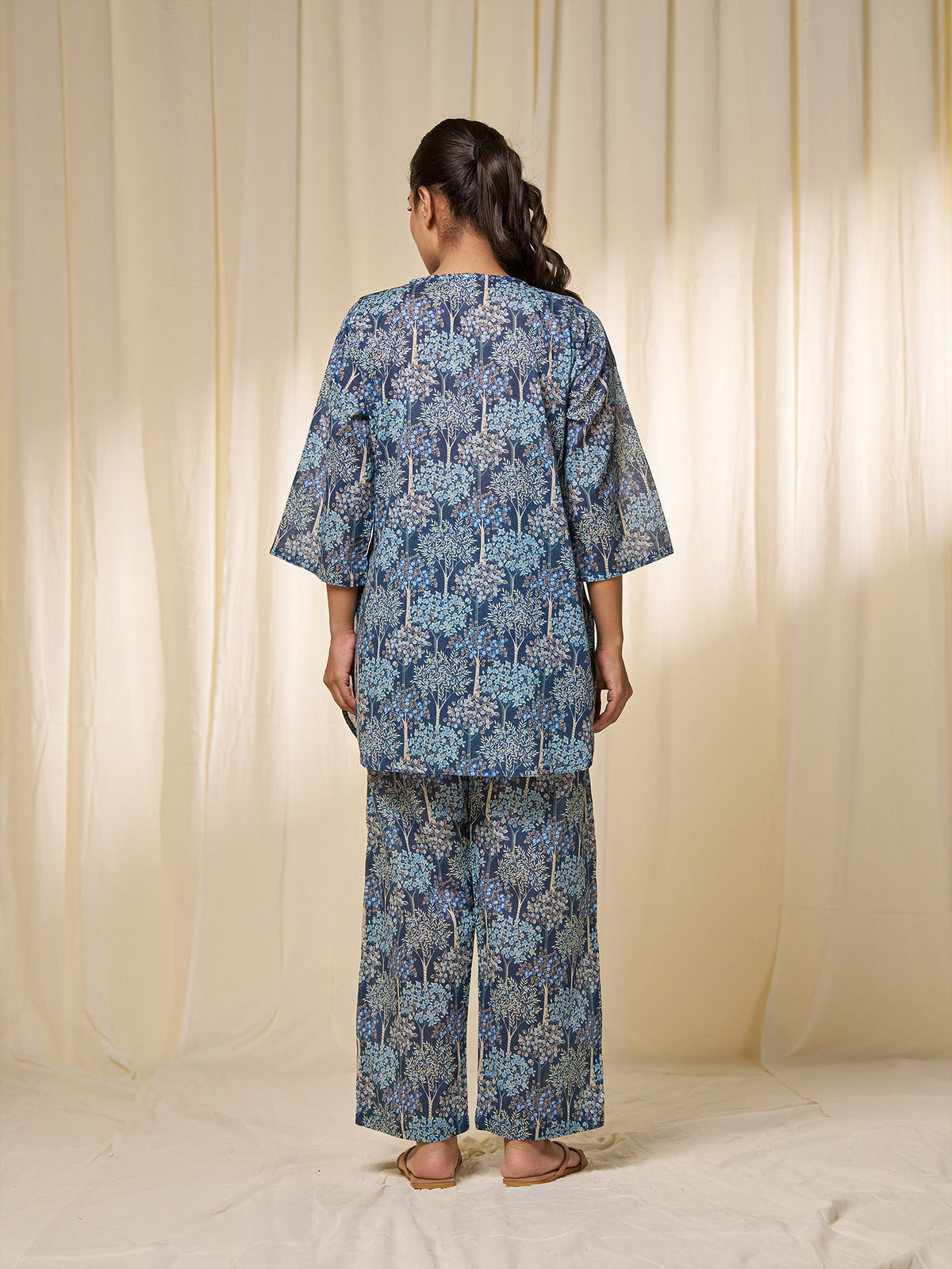 Moonlit Trees Voile Night Suit