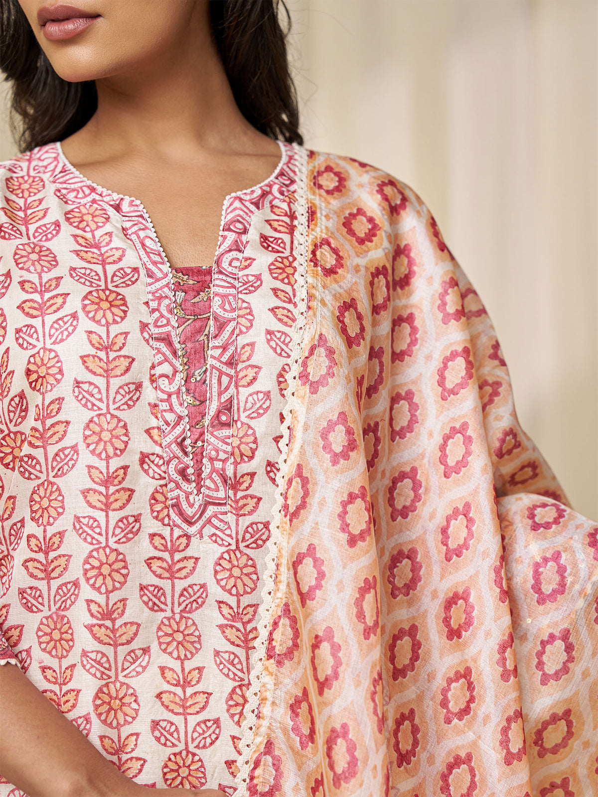 Narangi Bagh Tussar Silk Dupatta