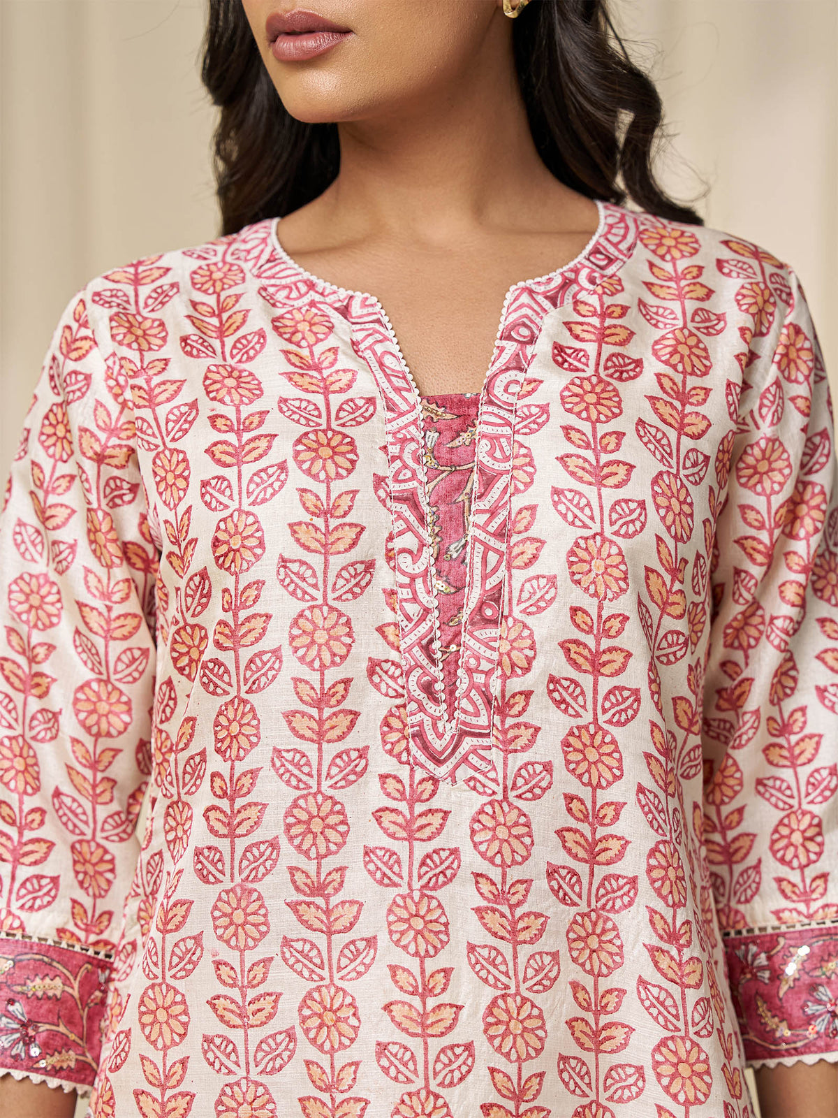 Narangi Bagh Tussar Silk Kurta