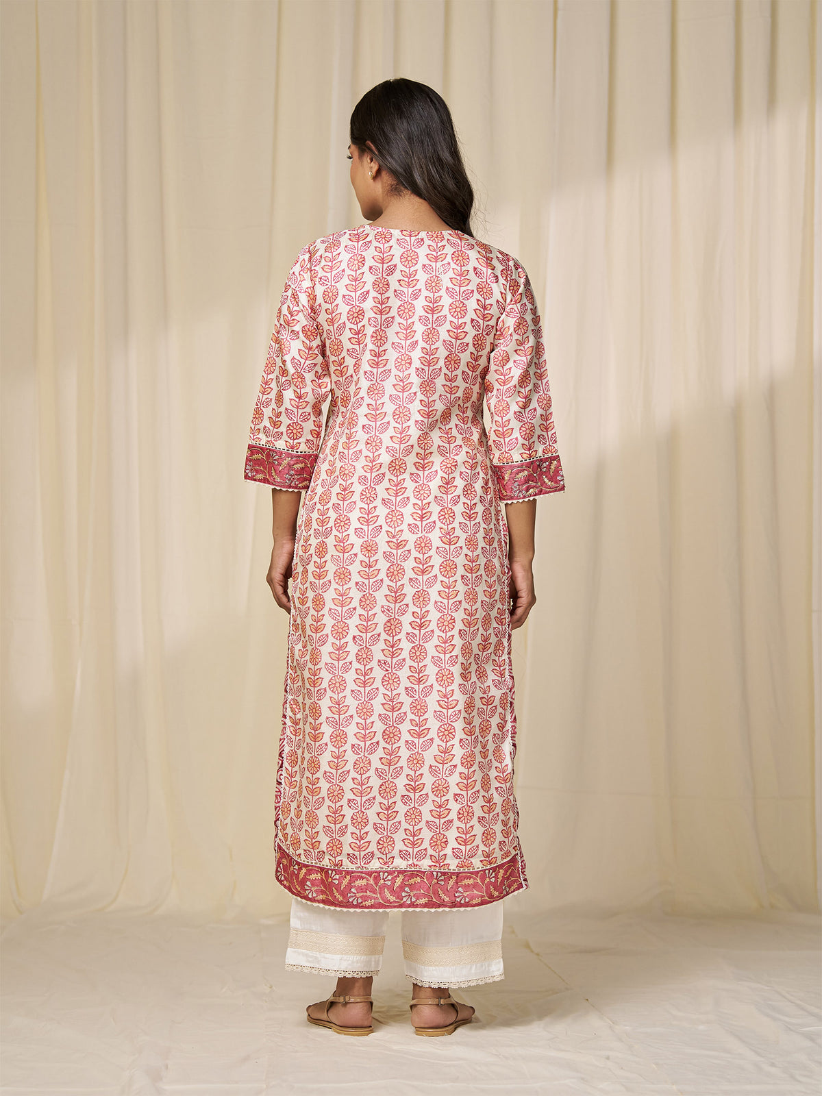 Narangi Bagh Tussar Silk Kurta