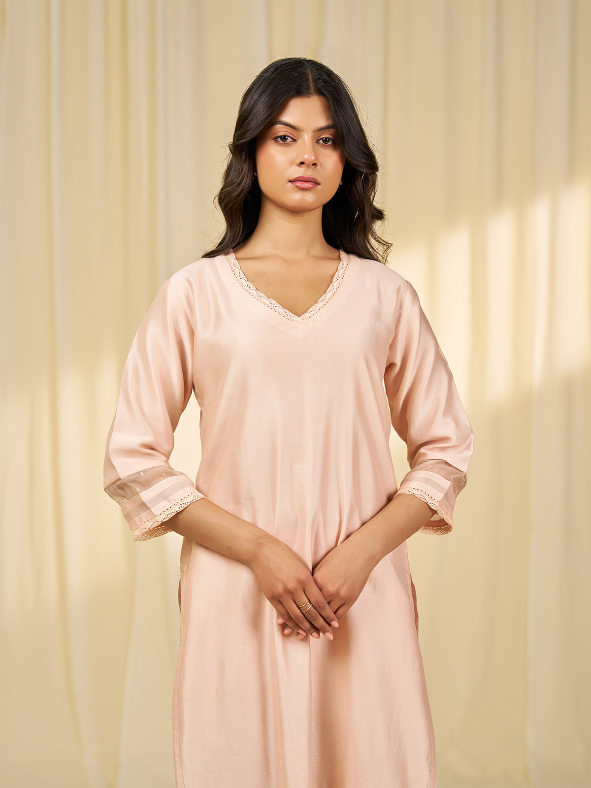 Naturals Blush Chanderi Kurta