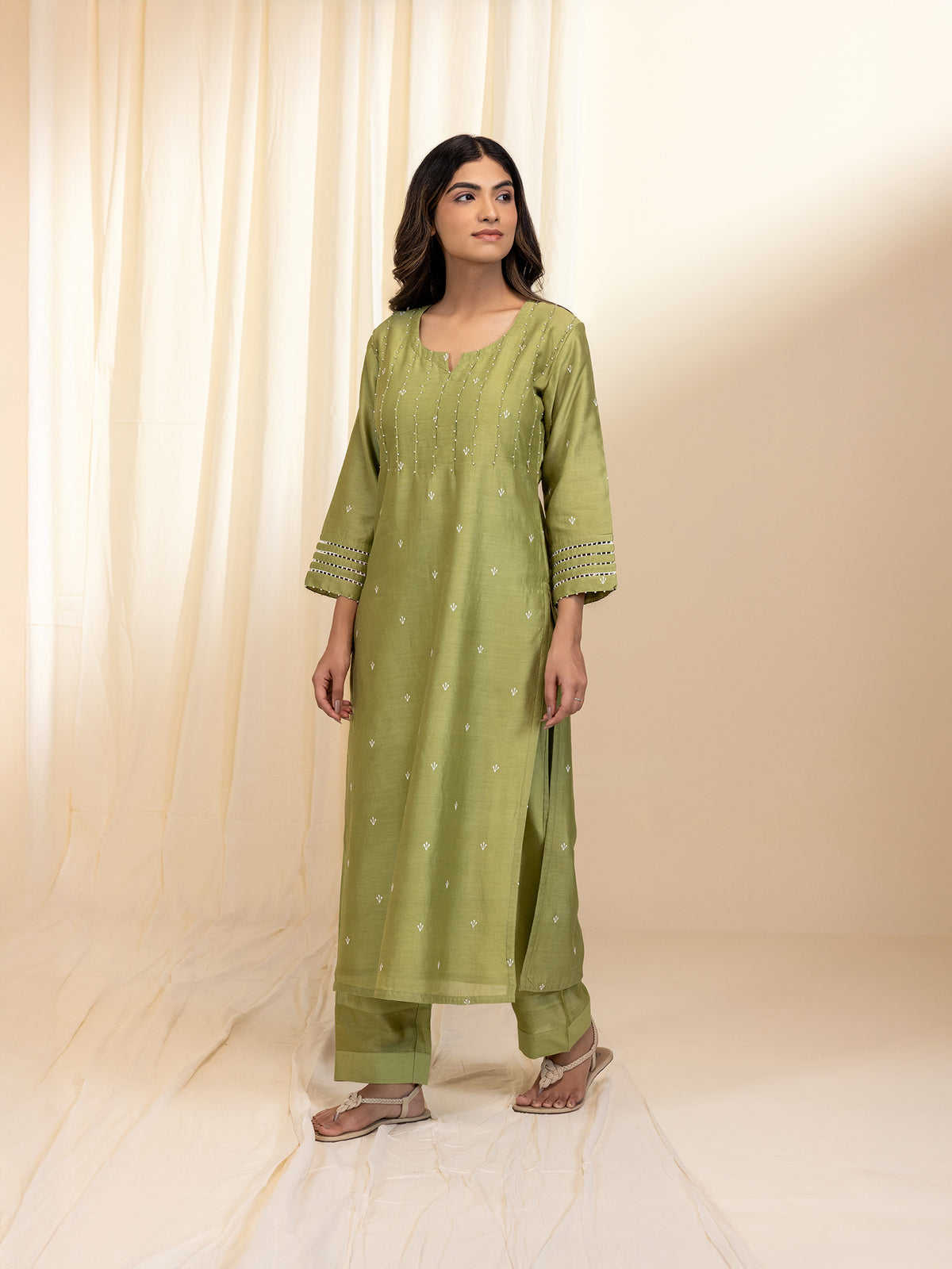Nawabi Bagh Chanderi Kurta