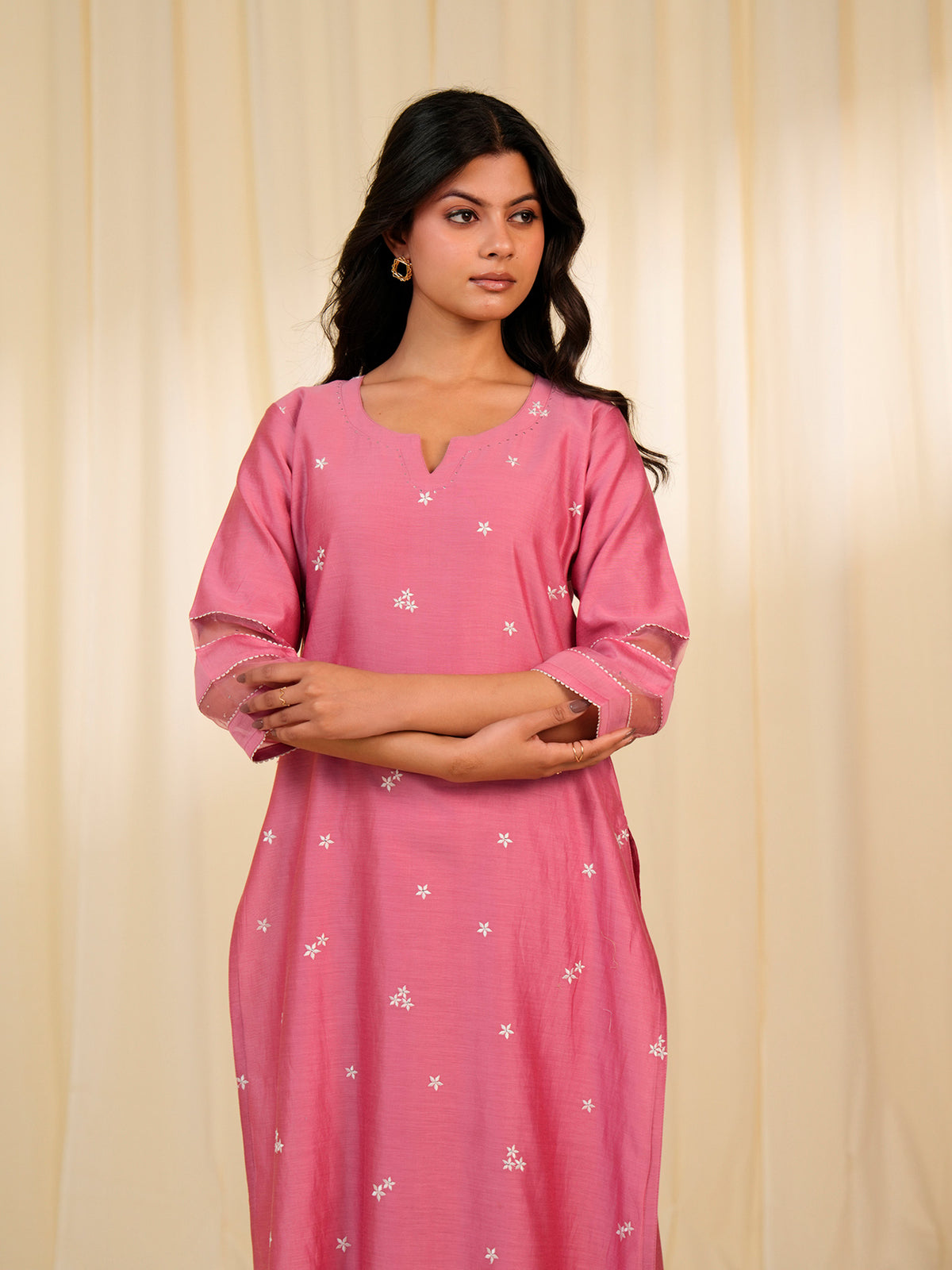 Nawabi Bahar Chanderi Kurta