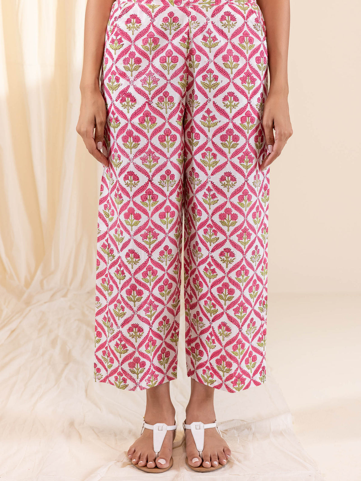 Railway Track Cotton Straight Pant