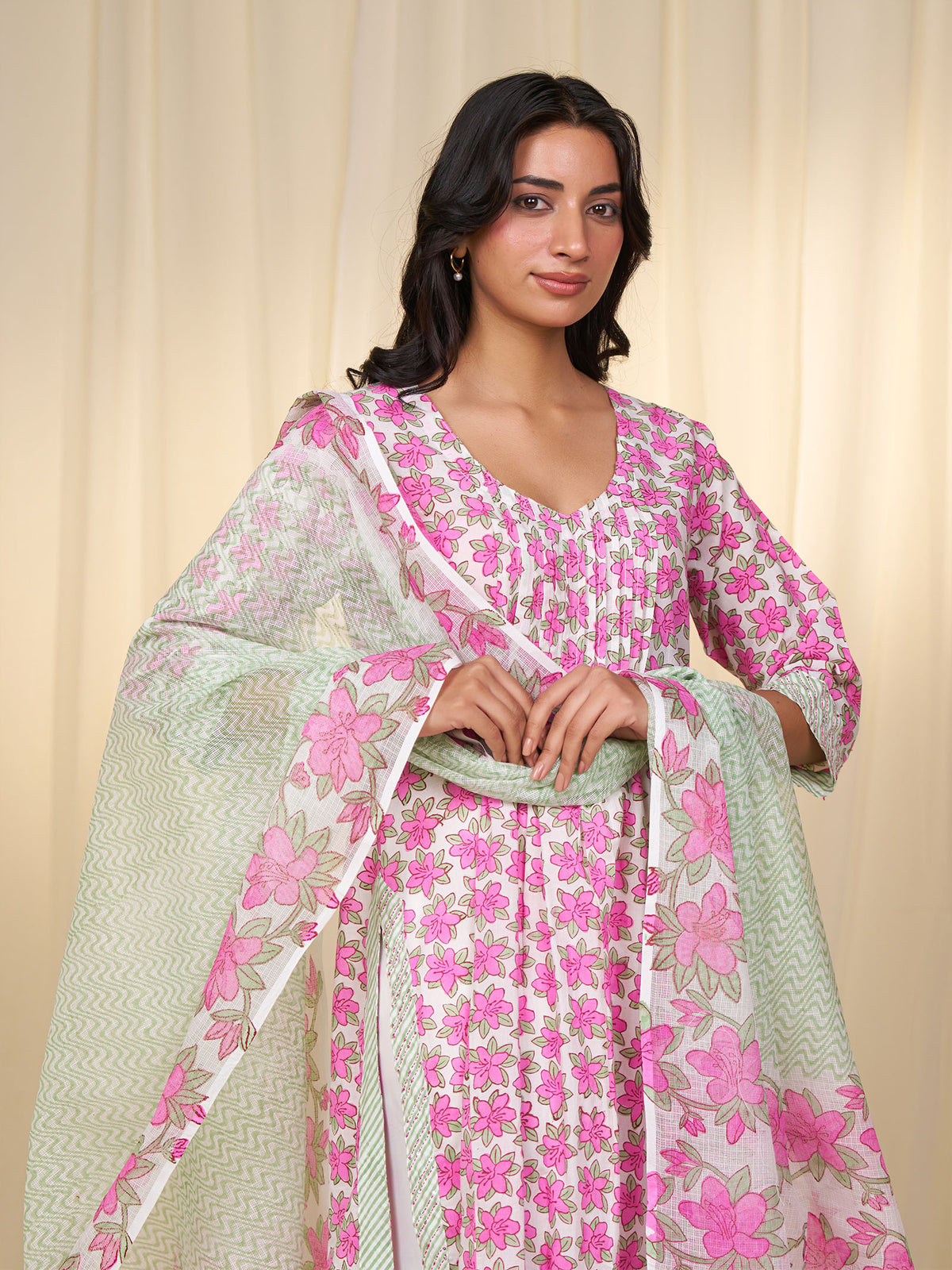 Polo Season Magenta Kota Dupatta
