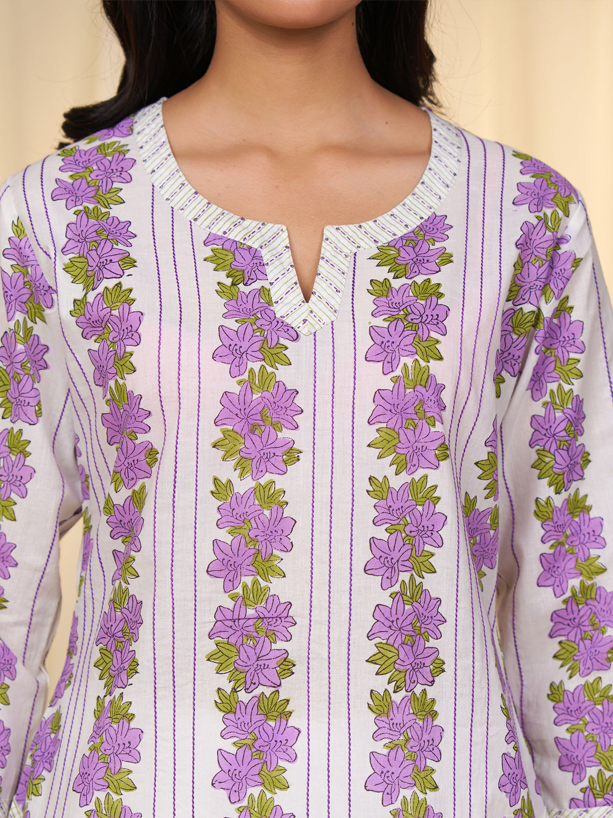 Polo Season Mauve Cotton Kurta