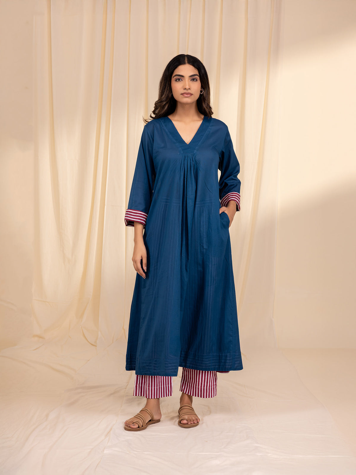 Raising Eyebrows Blue Voile Kurta