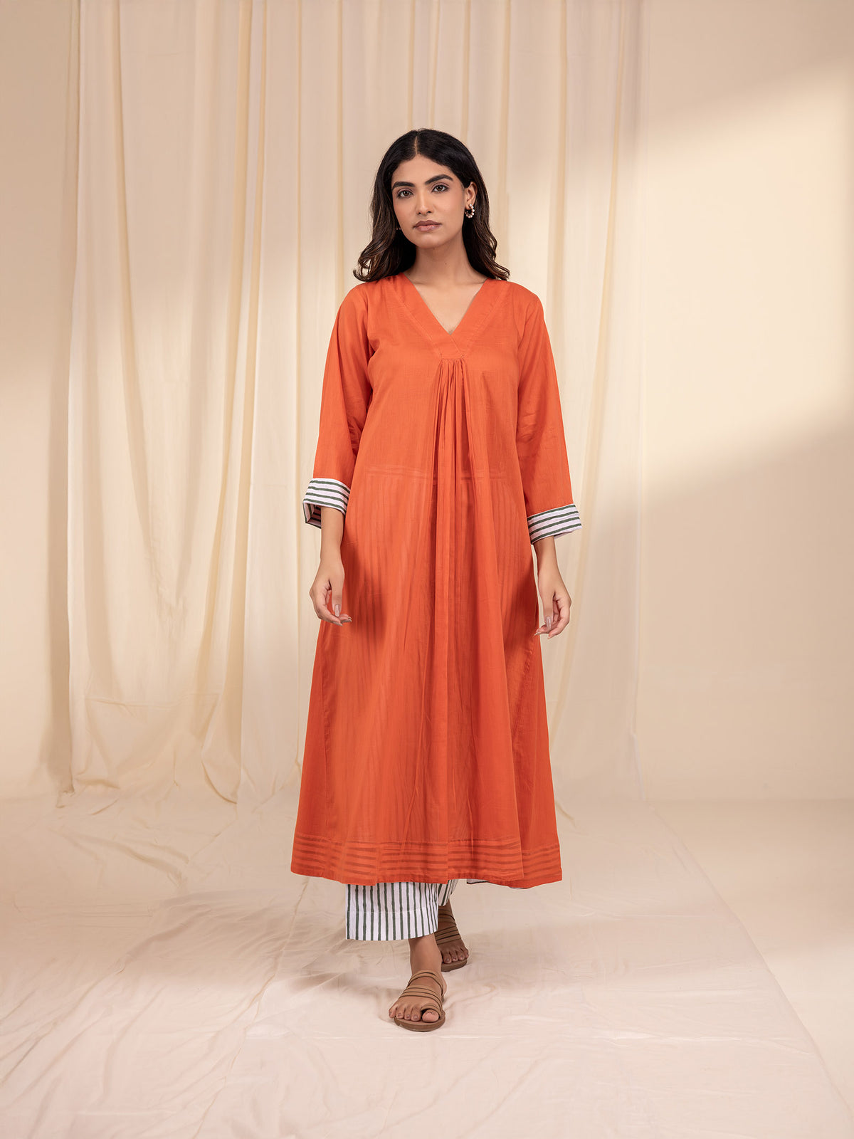 Raising Eyebrows Rust Voile Kurta