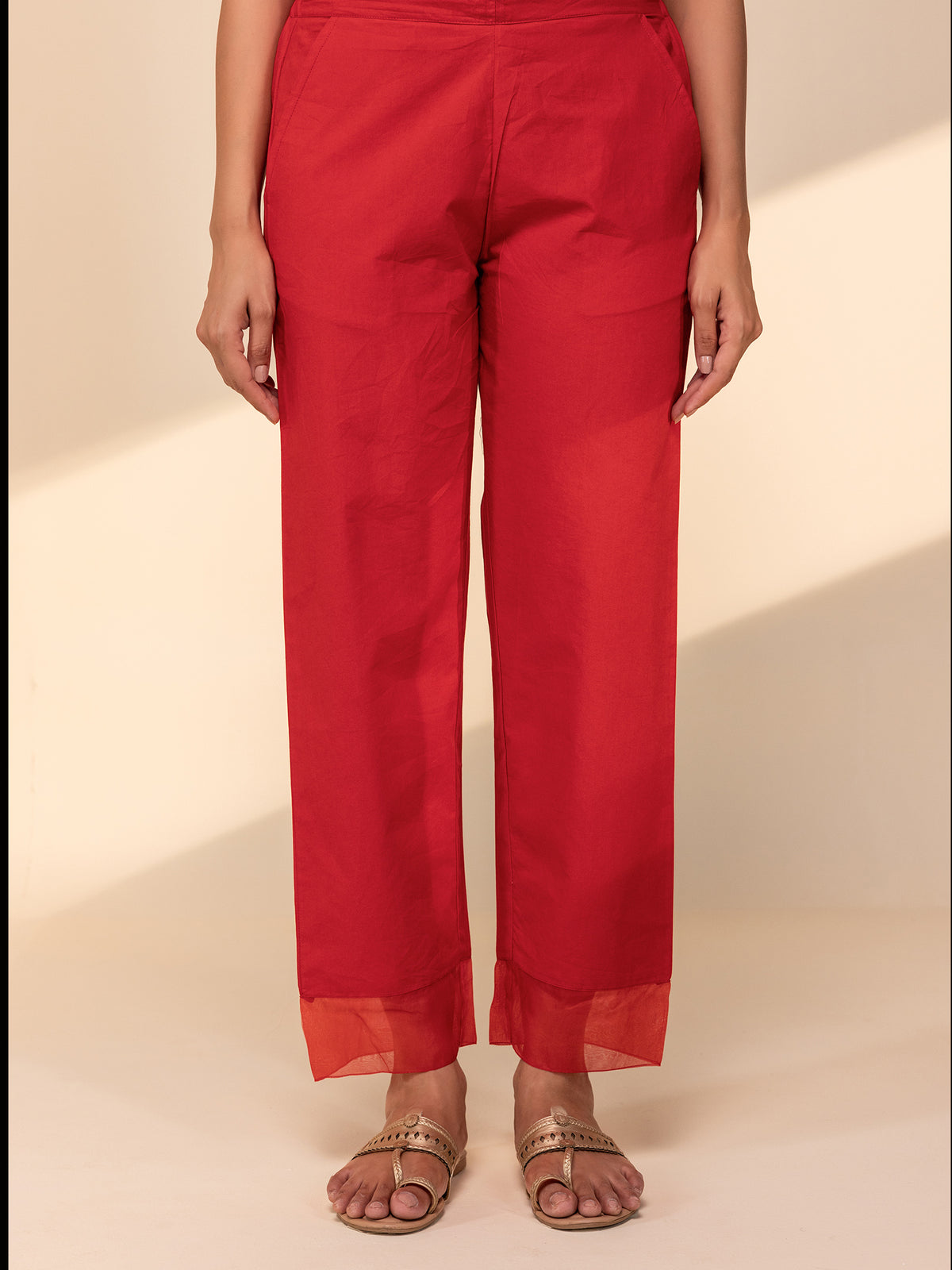 Roseline Cotton Straight Pant