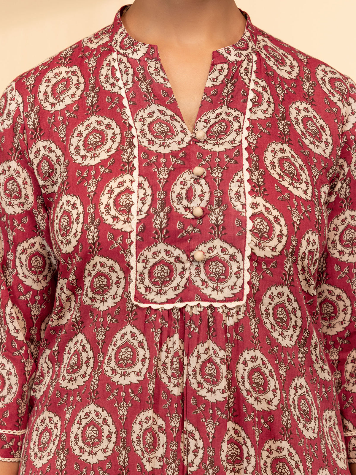 Ruby Voile Kurta