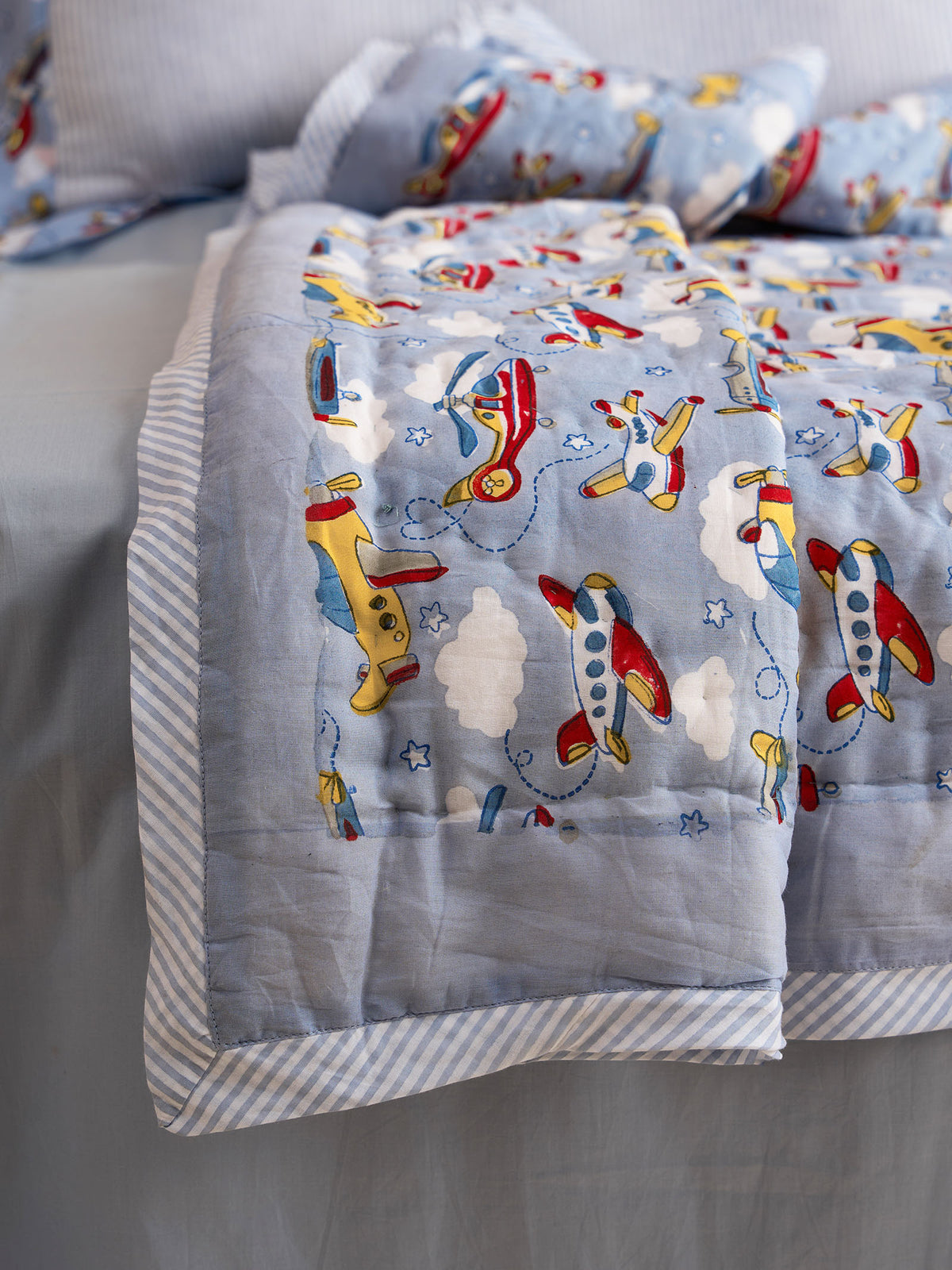 Little Pilot Children's Quilt Set