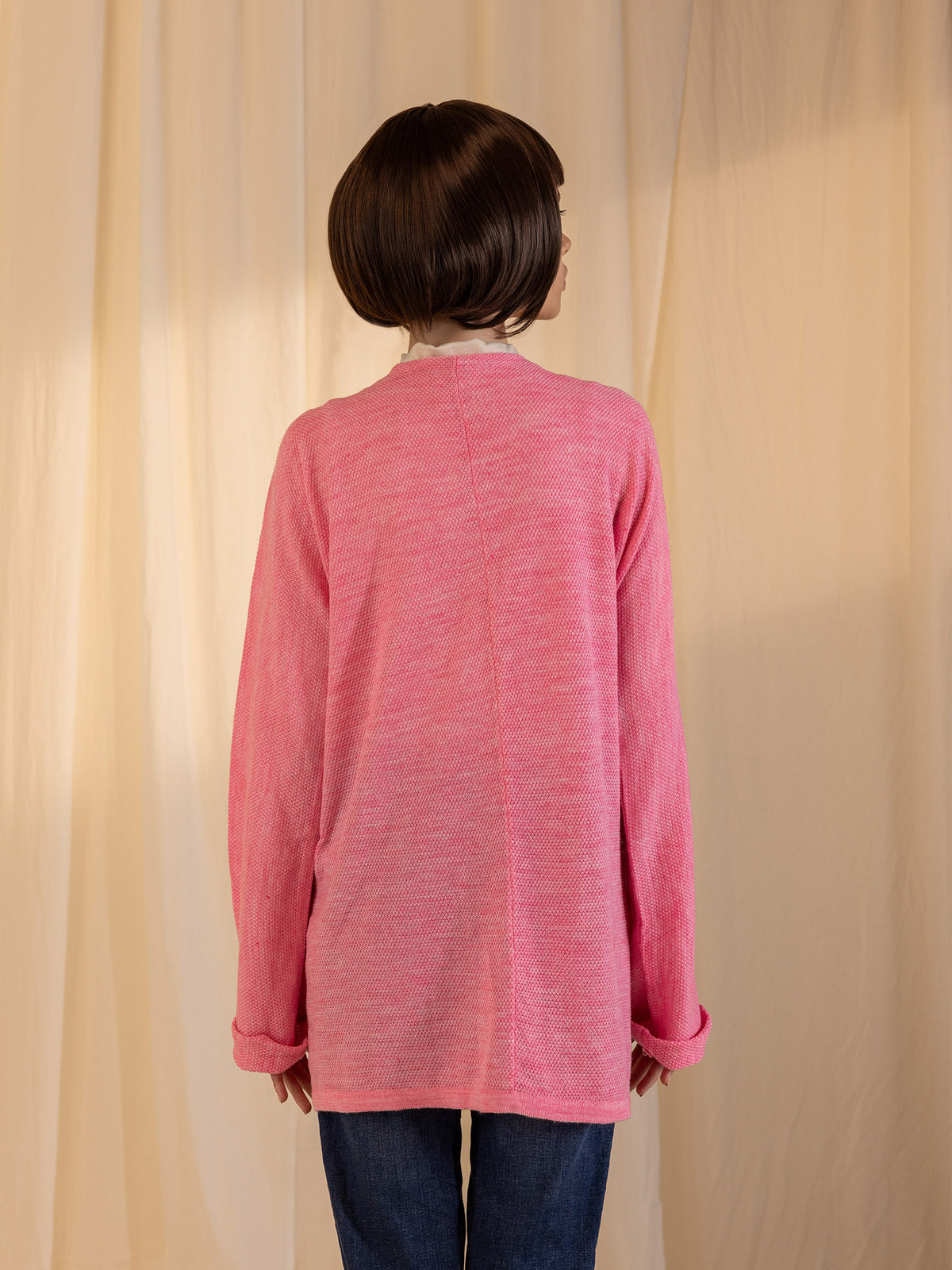 Woollen Shrug - Pink