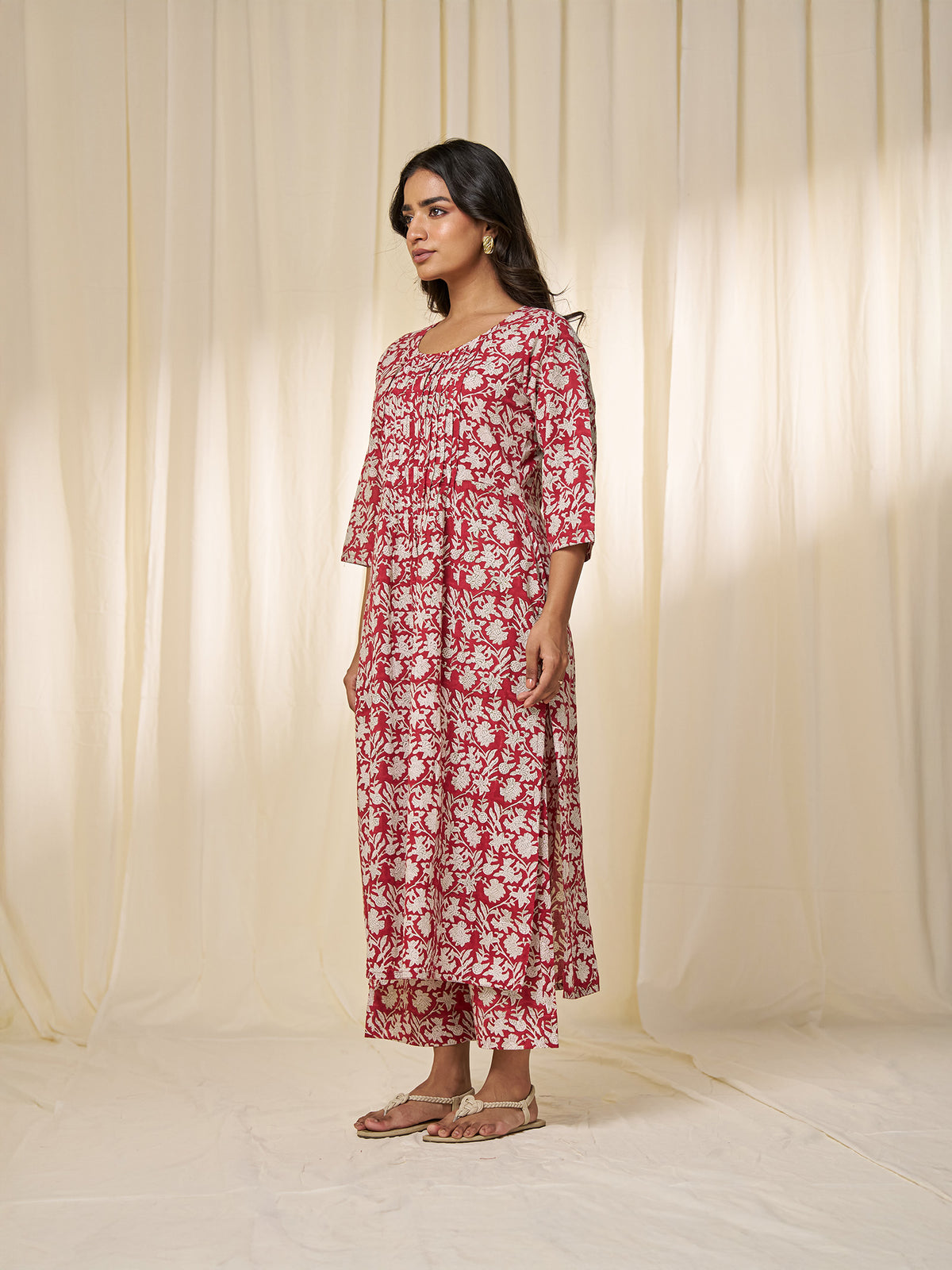 Sindoori Cotton Kurta