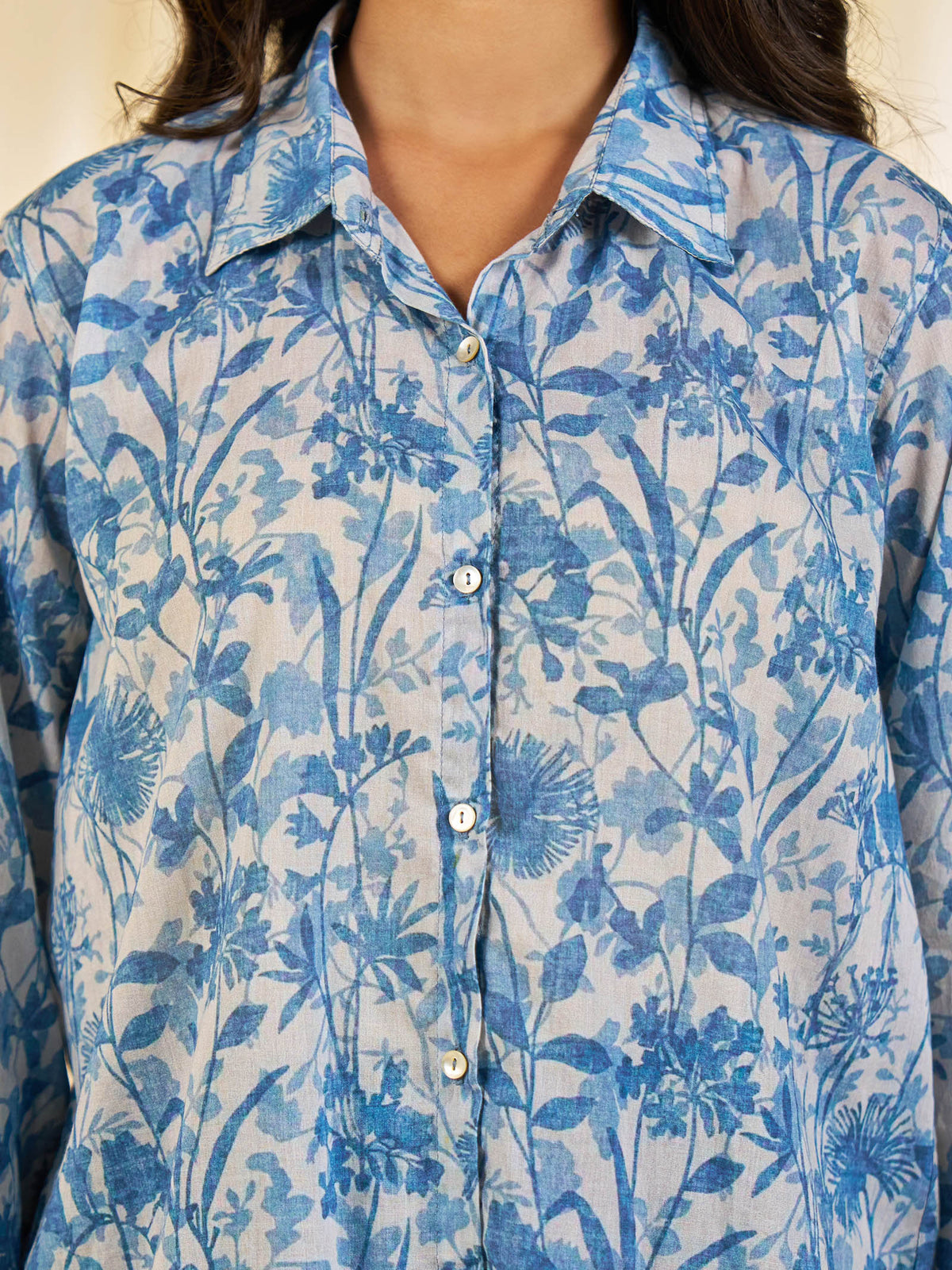 Sky Petal Voile Shirt