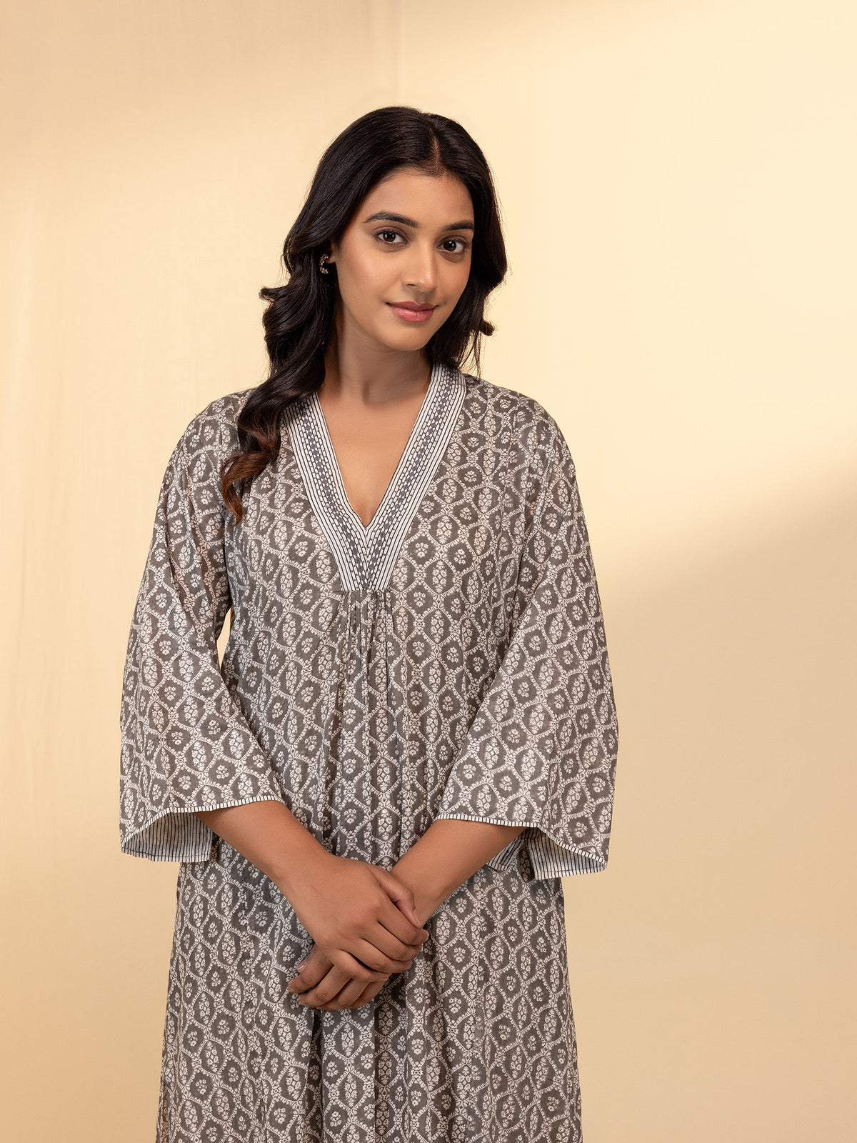 Smoke Voile Kurta