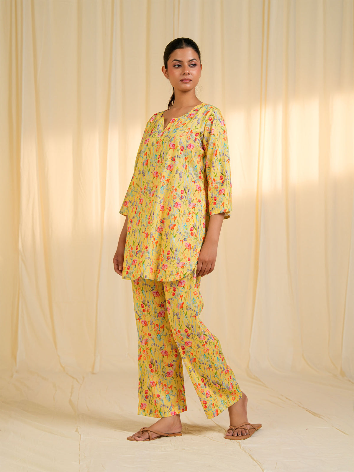 Summer Harvest Cotton Night Suit