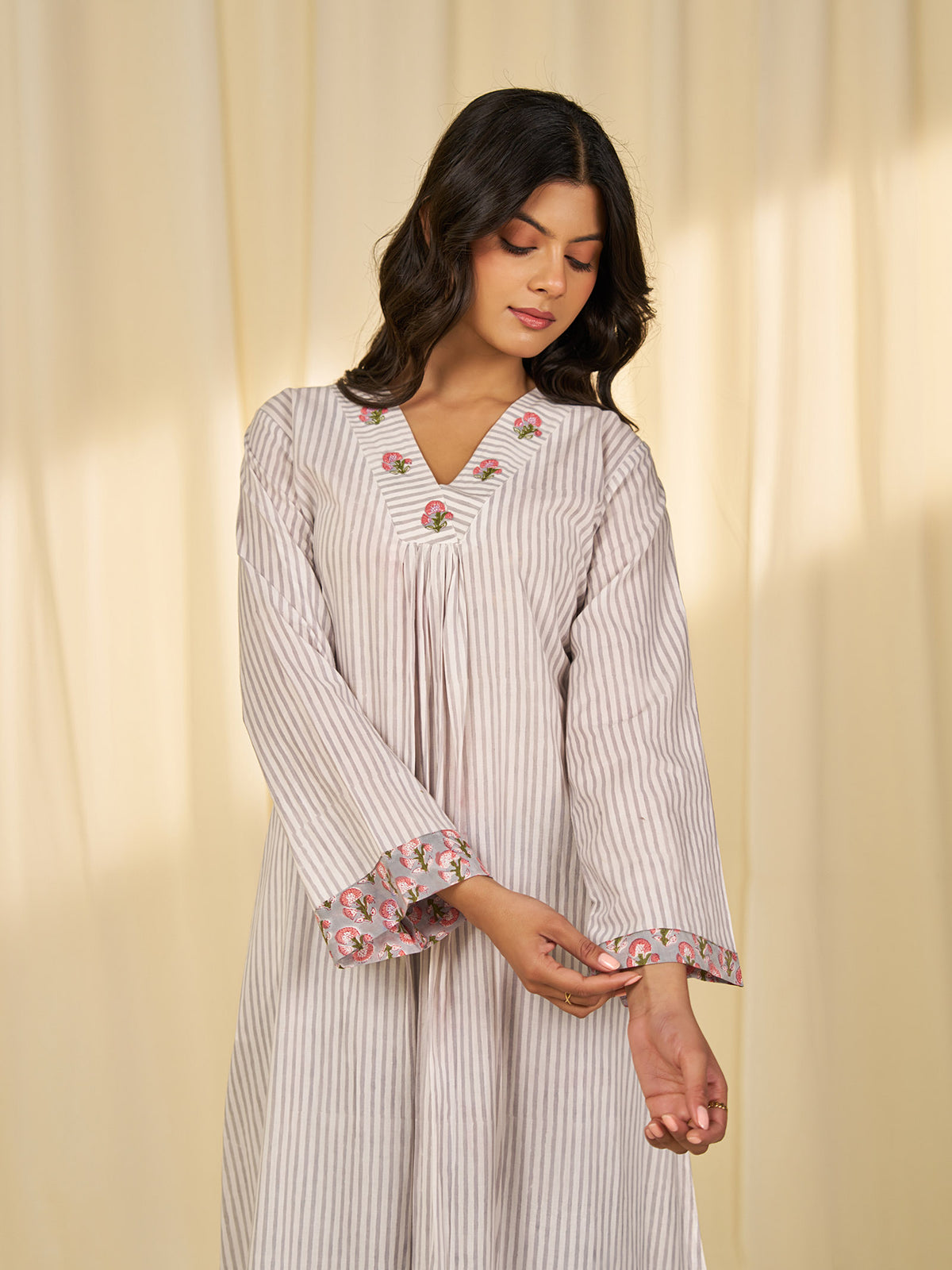 Sunkissed Stripe Cotton Kurta