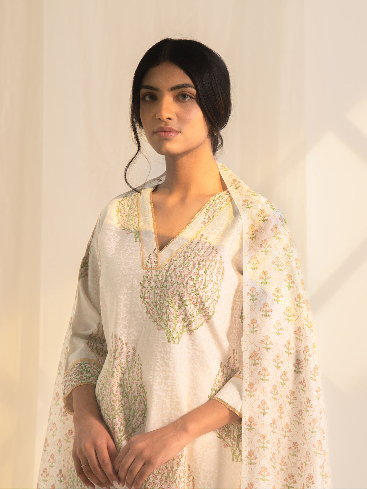 Kashmir Chanderi Kurta