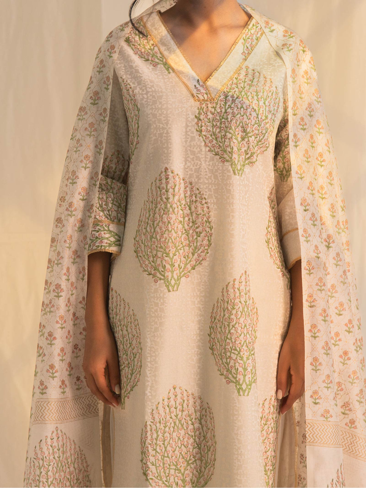 Kashmir Chanderi Dupatta