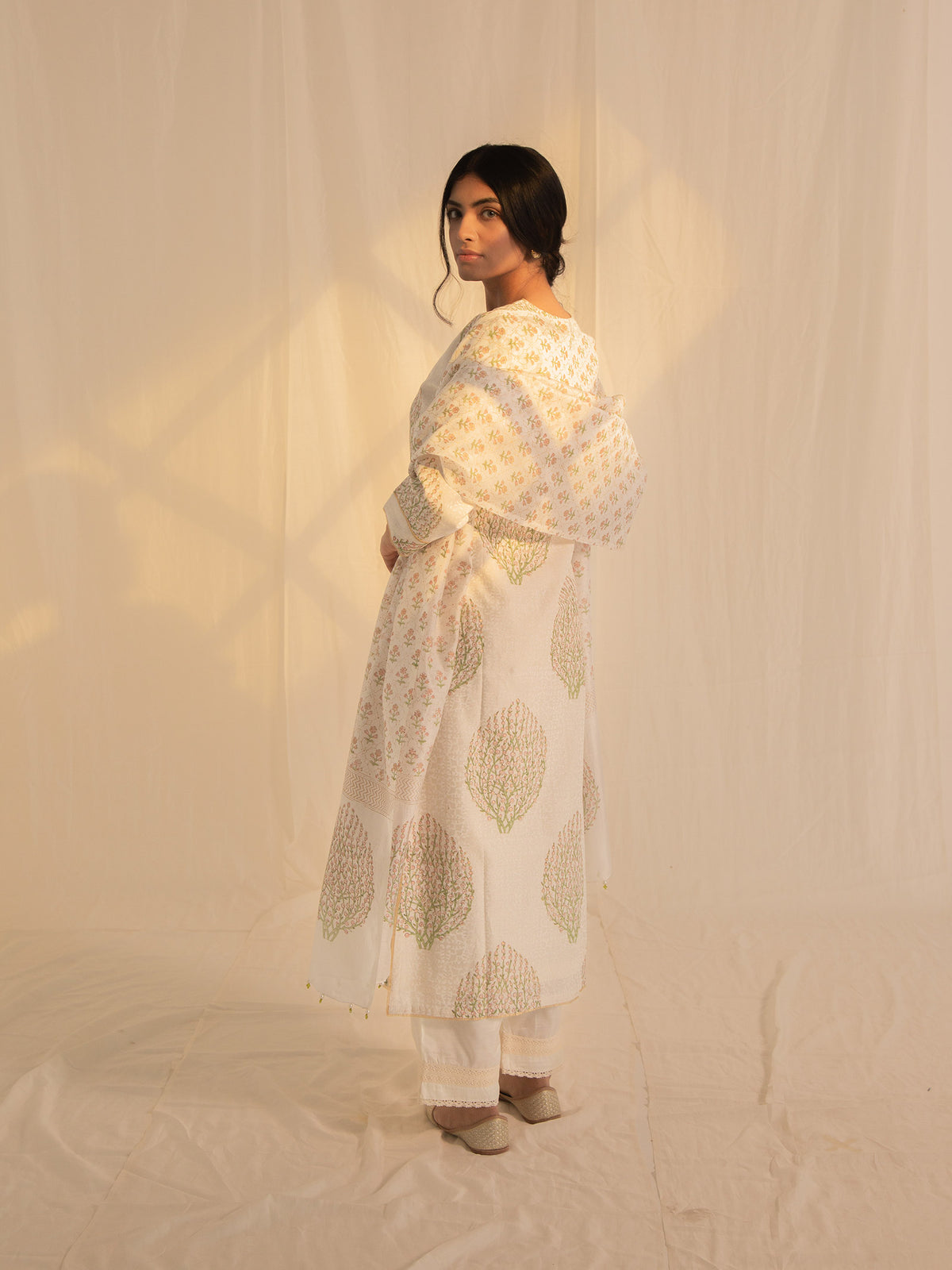 Kashmir Chanderi Kurta