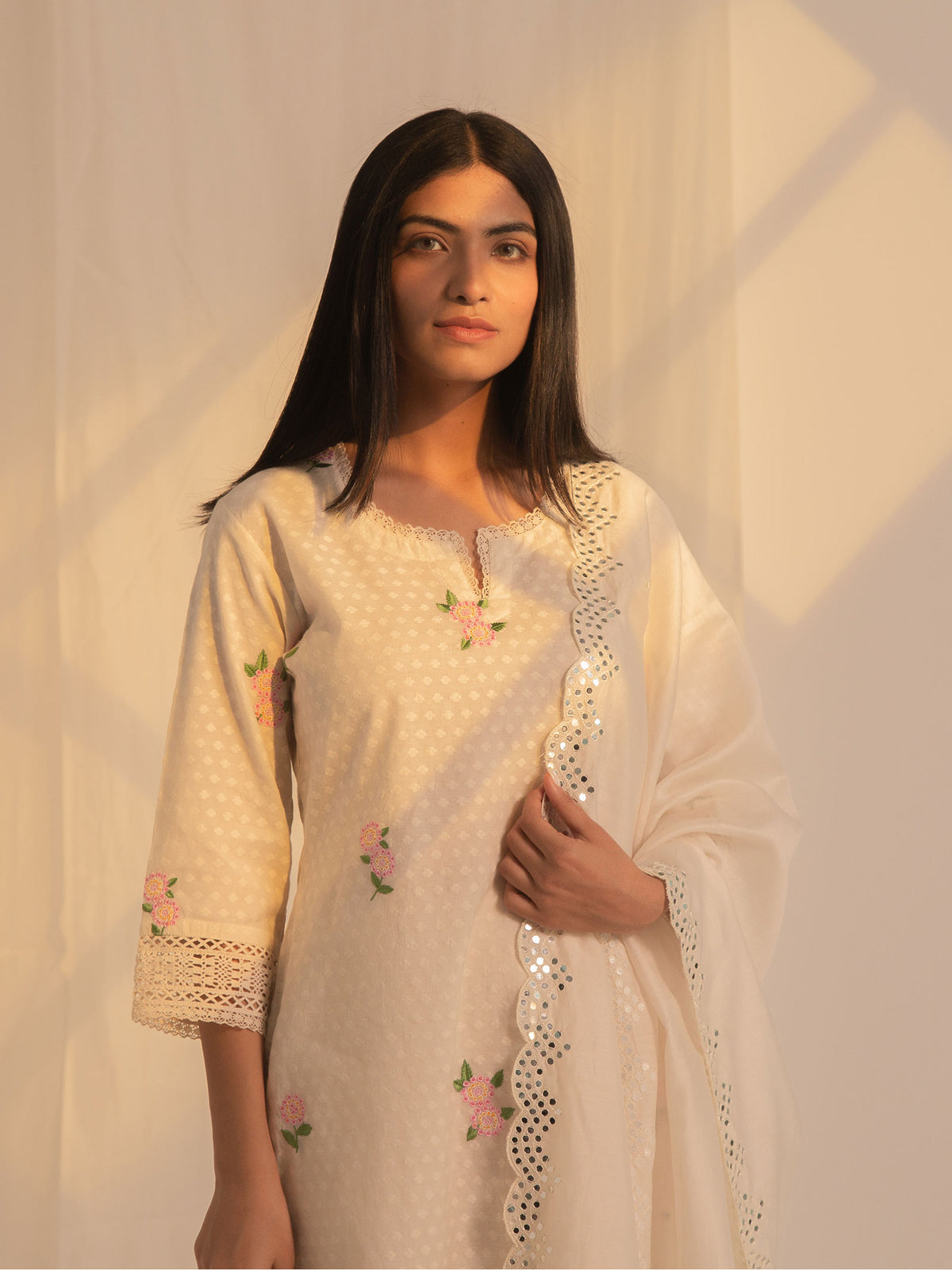 Lantana Chanderi Kurta