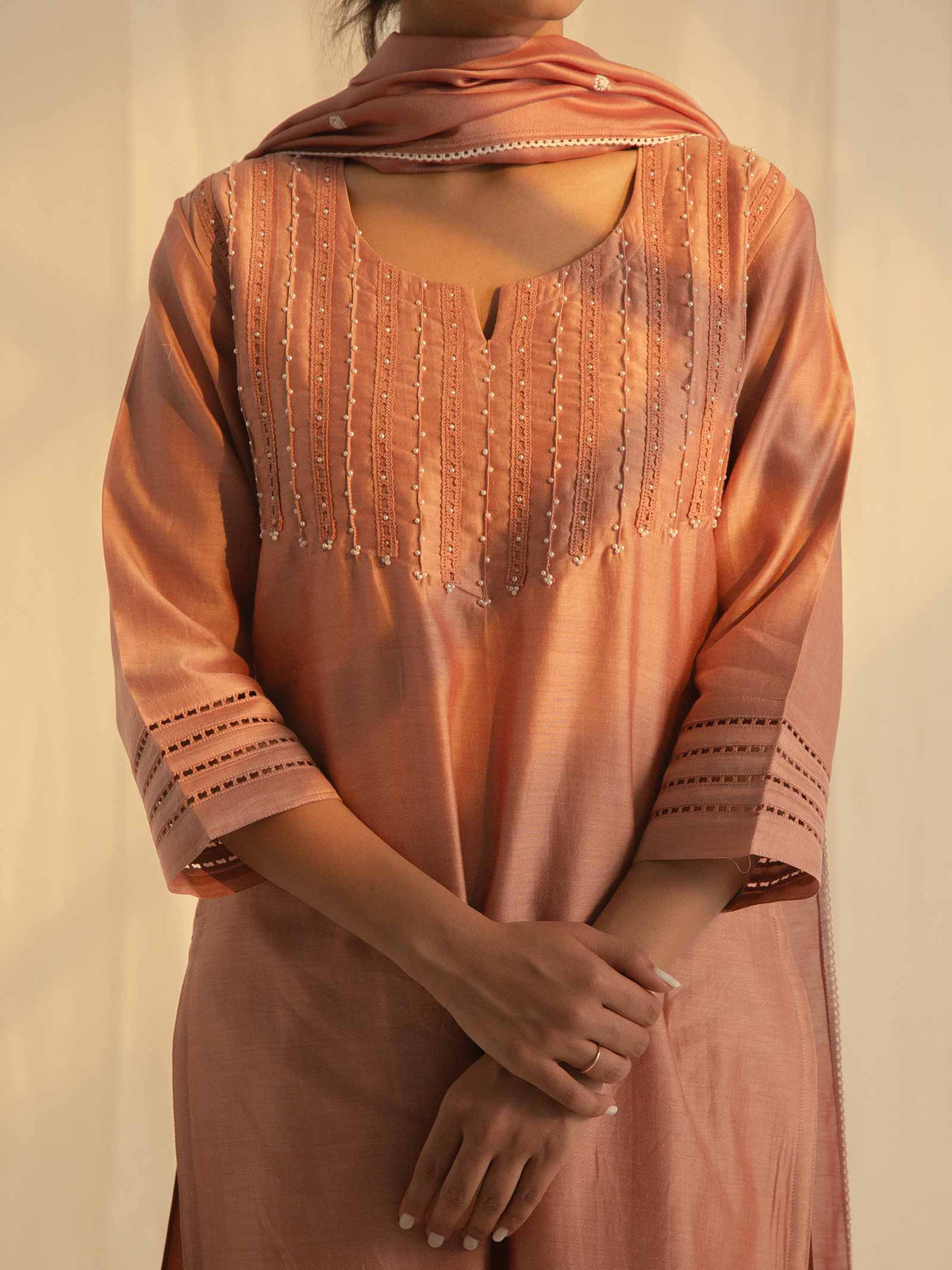 Nawabi Mausam Chanderi Kurta