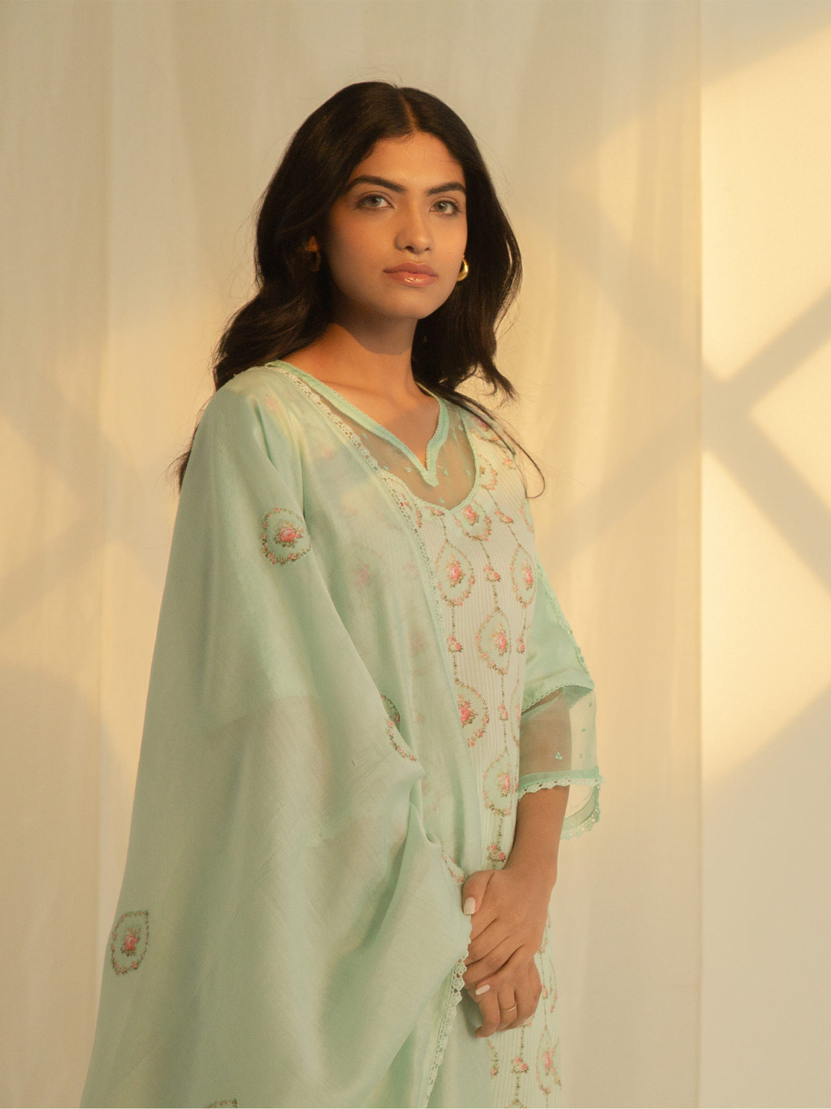 High Tea Chanderi Dupatta