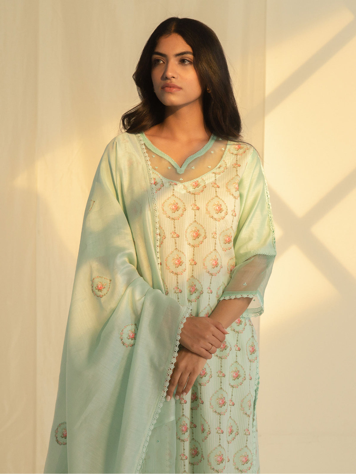 High Tea Chanderi Dupatta