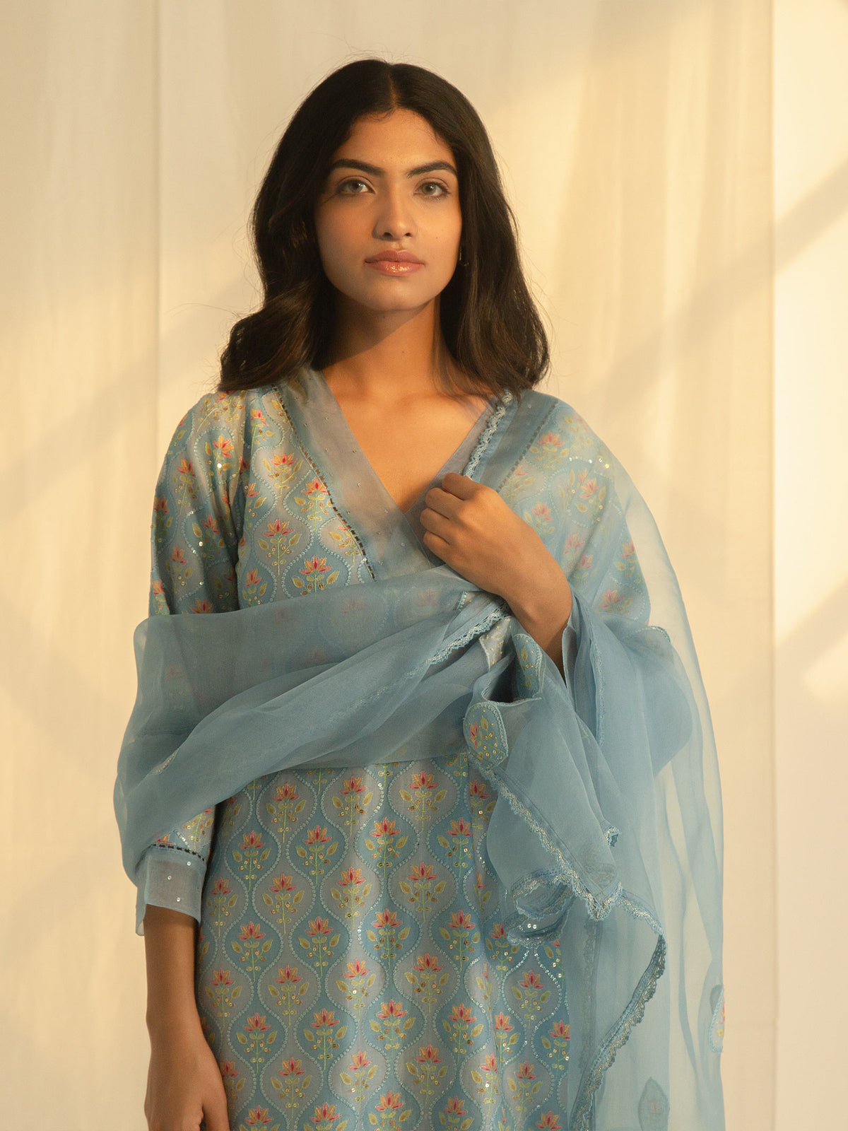 Crystals Organza Dupatta
