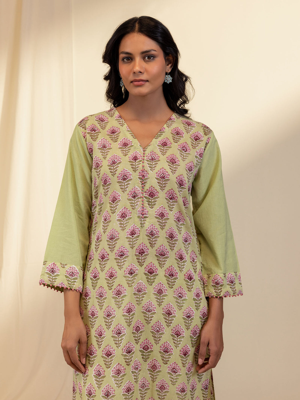 Tahiti Island Voile Kurta